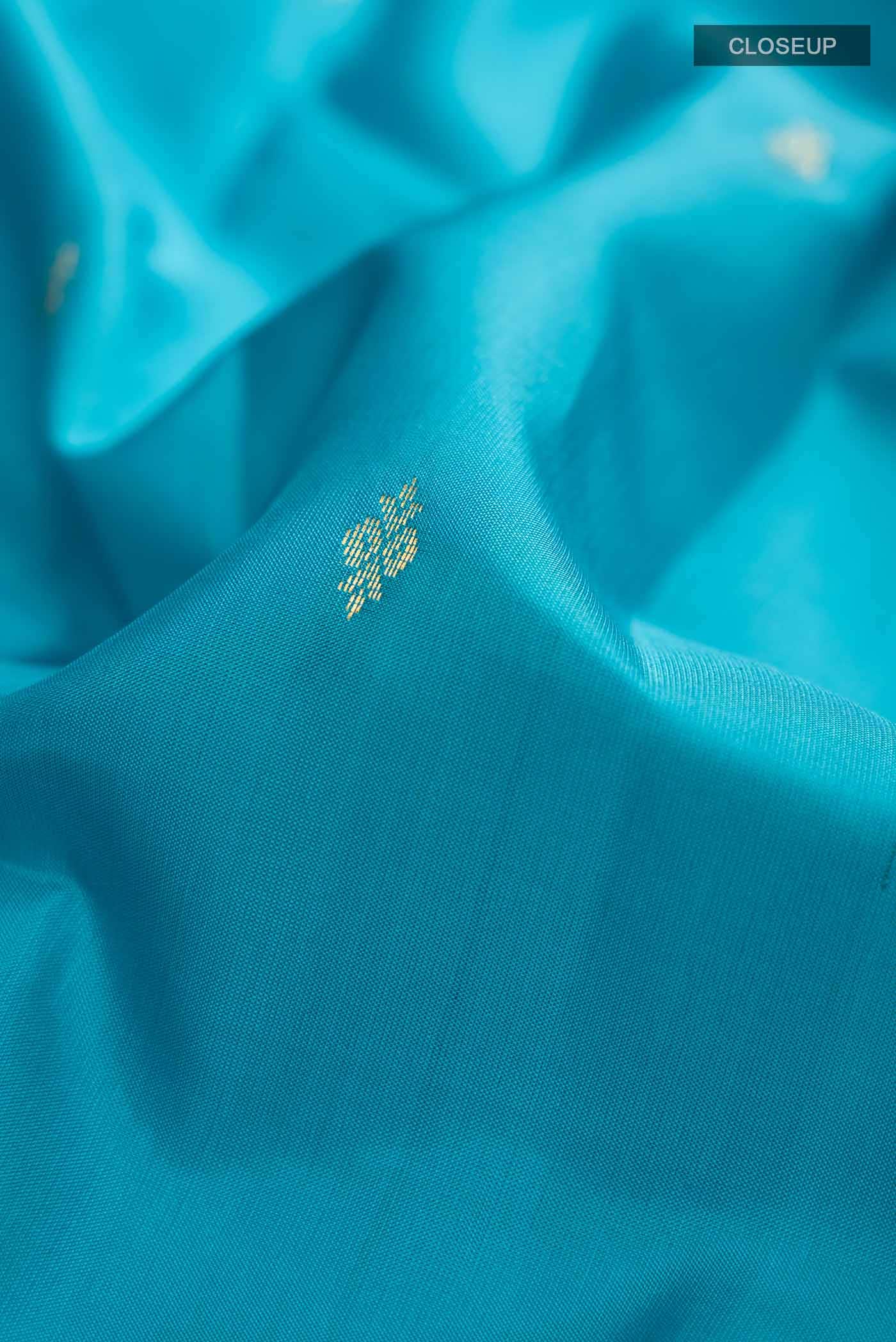 Blue Kanchipuram Silk Saree