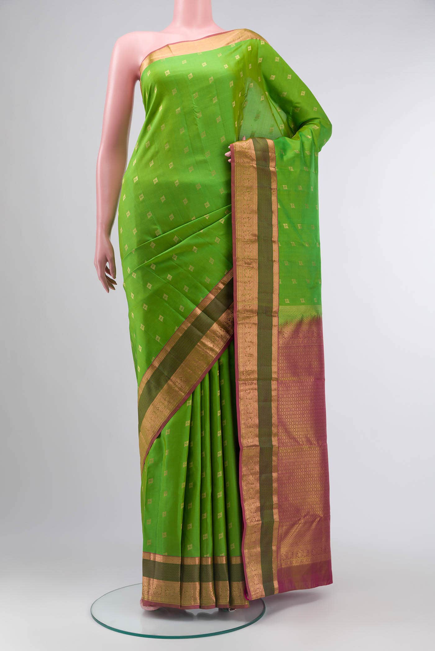Green Kanchipuram Silk Saree
