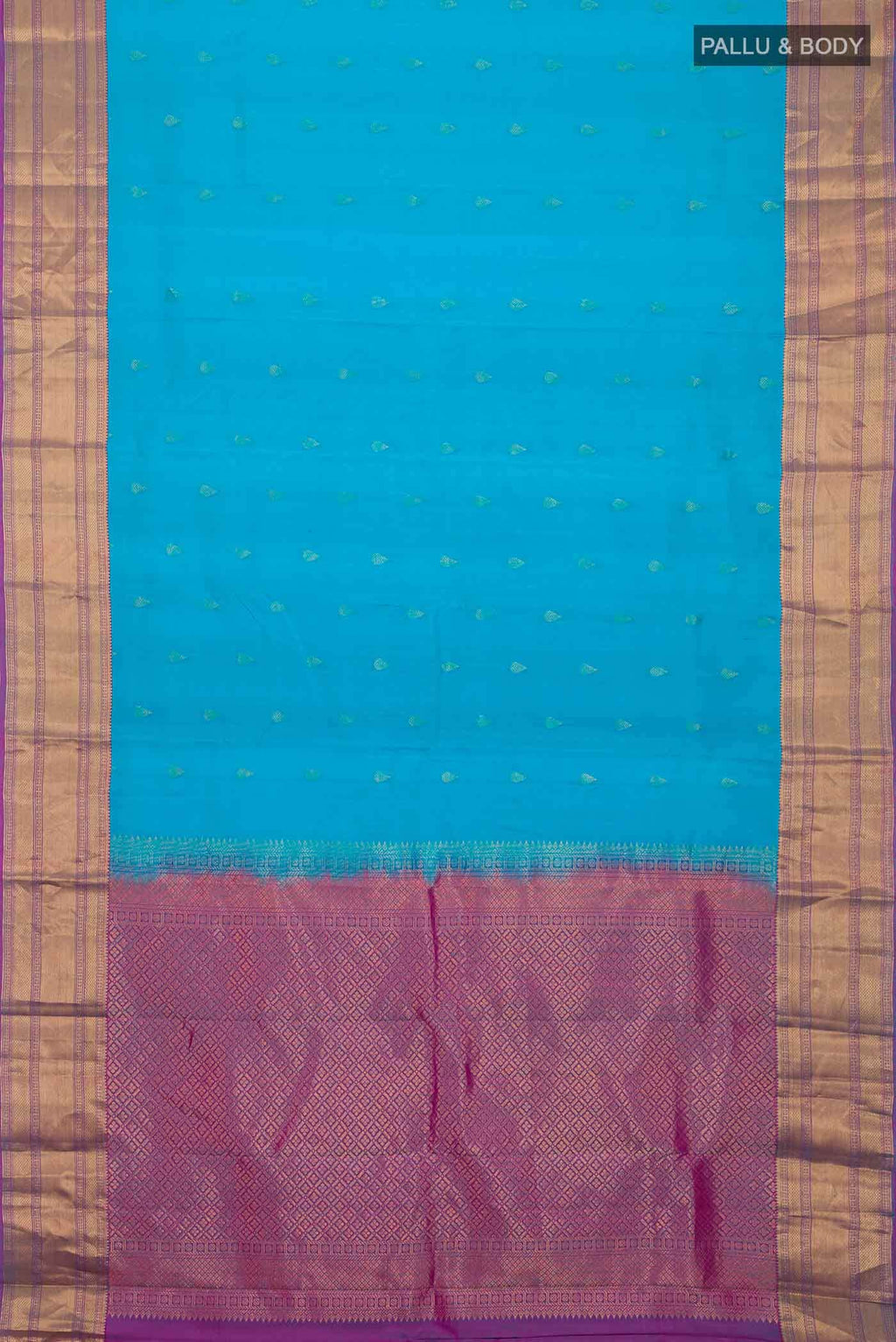 Blue Kanchipuram Silk Saree