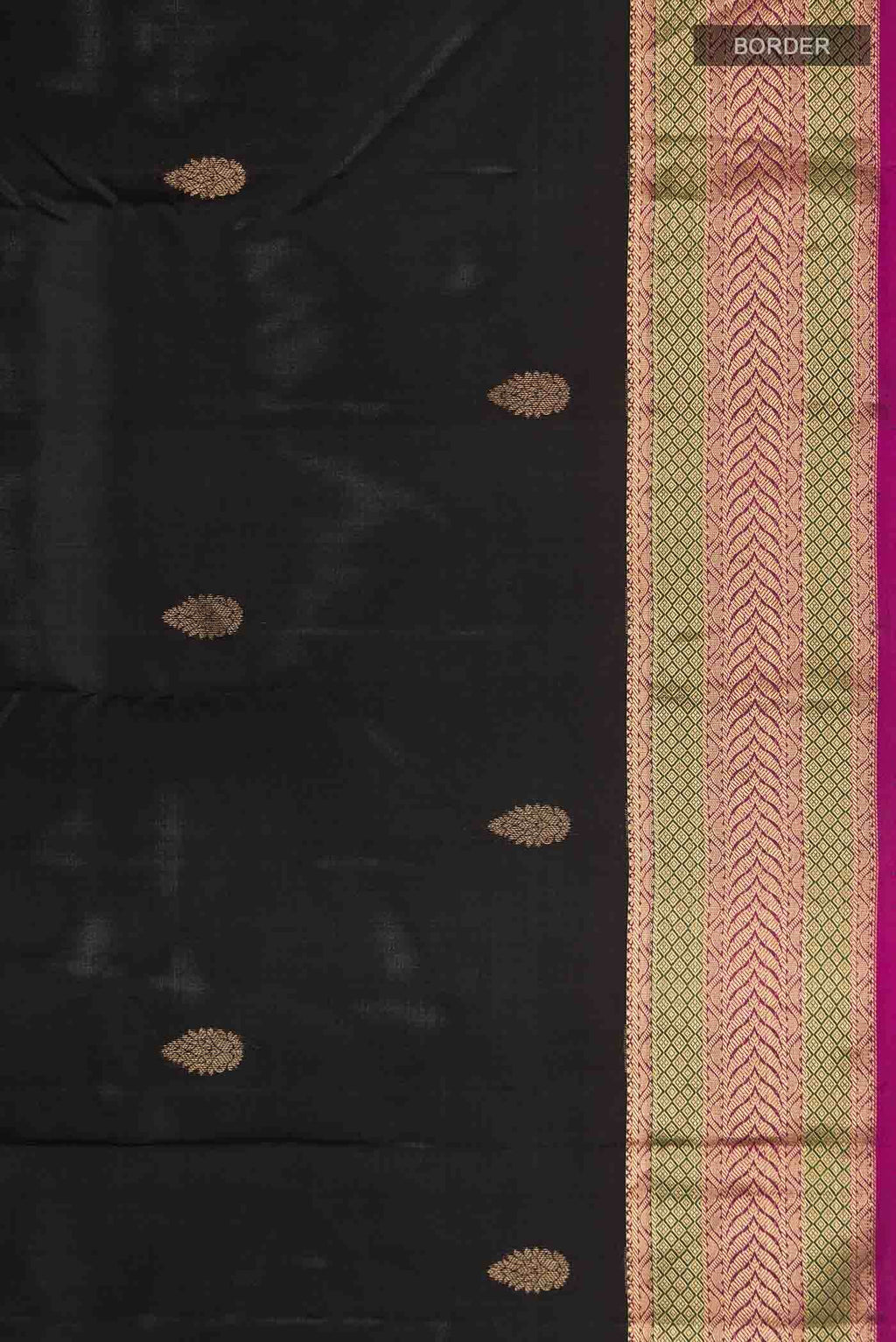 Black Kanchipuram Silk Saree