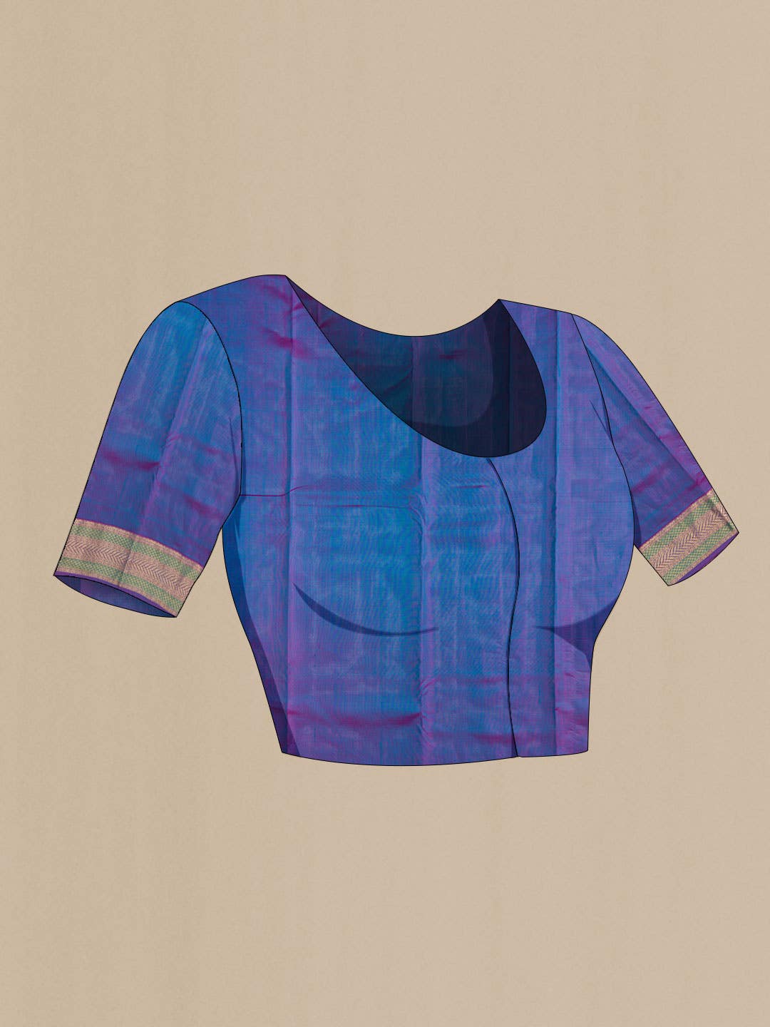 Blue Kanchipuram Silk Saree