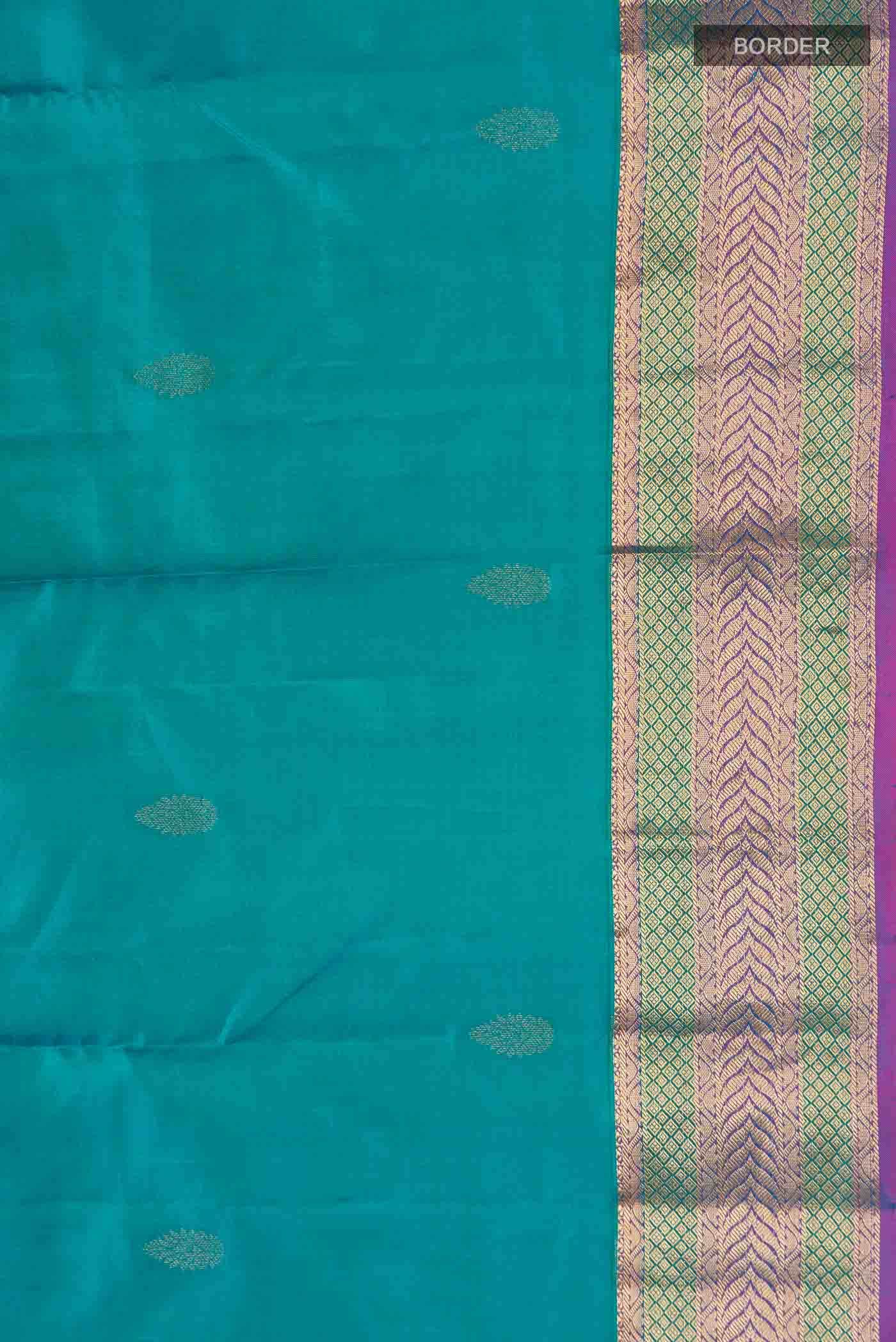 Blue Kanchipuram Silk Saree