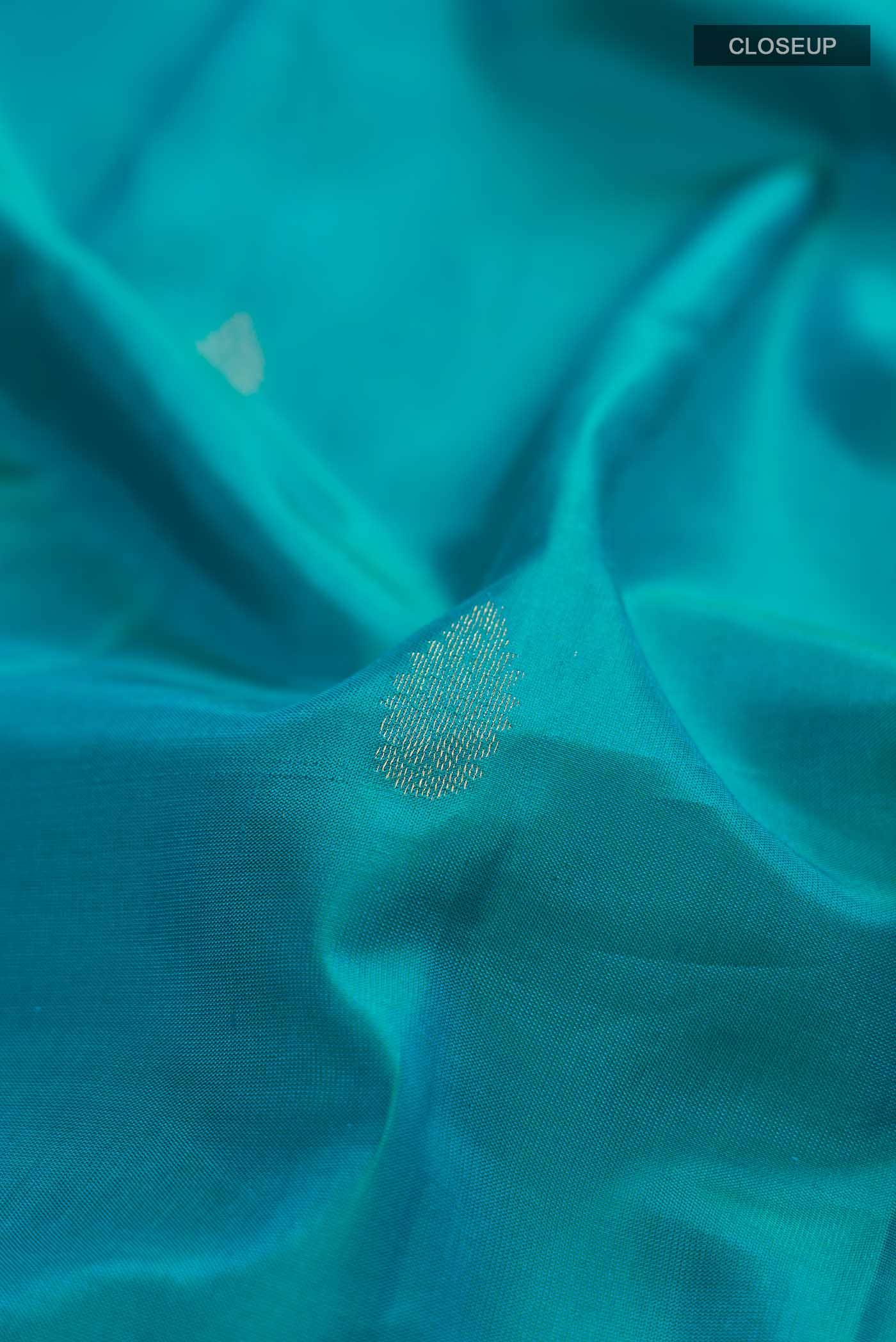 Blue Kanchipuram Silk Saree