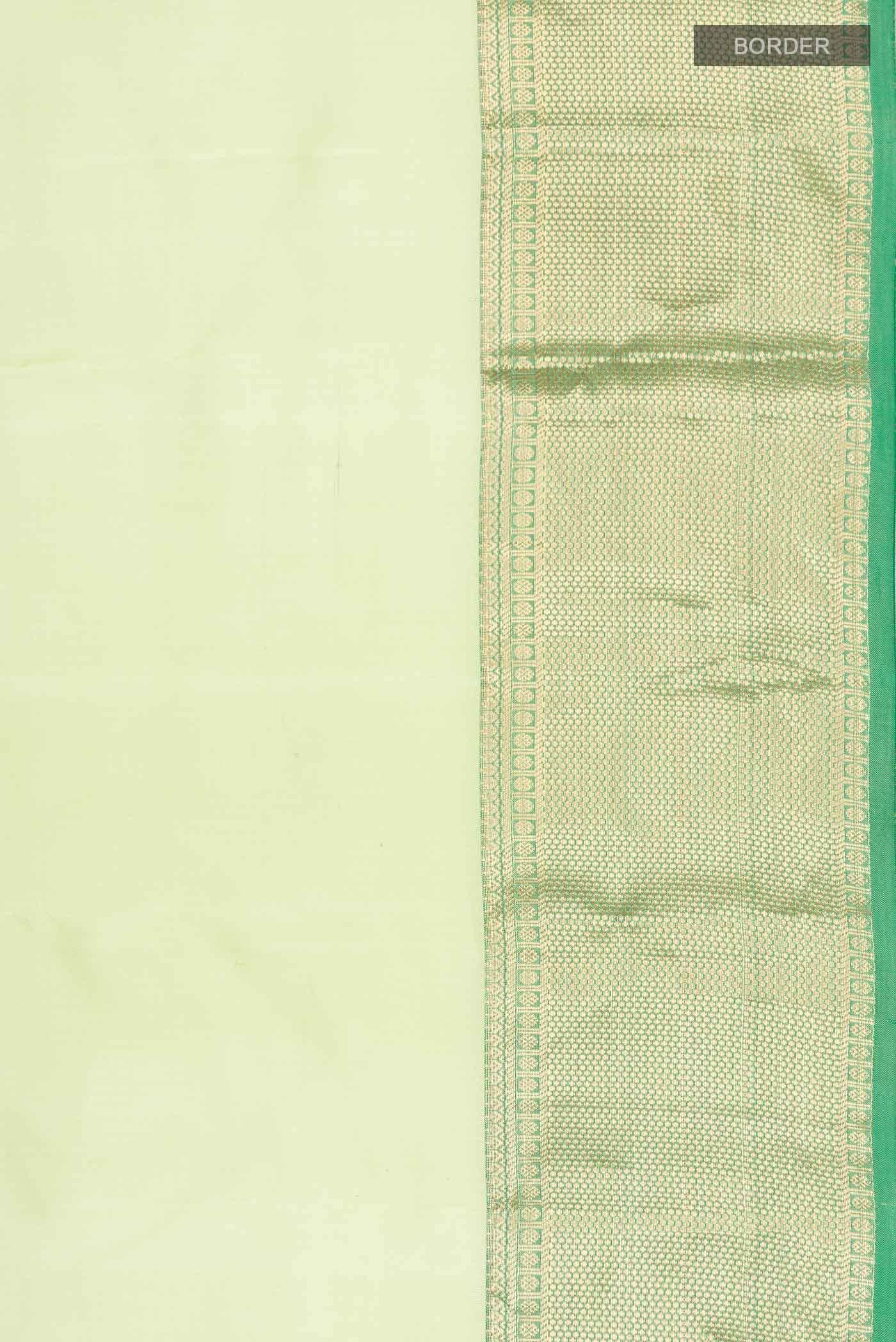 Green Dual Tone Kanchipuram Silk Saree