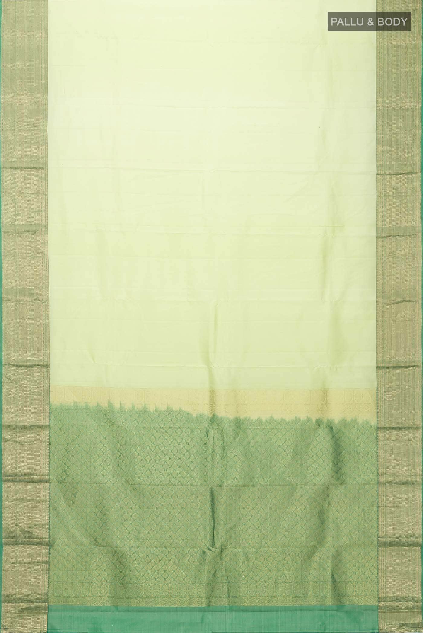 Green Dual Tone Kanchipuram Silk Saree