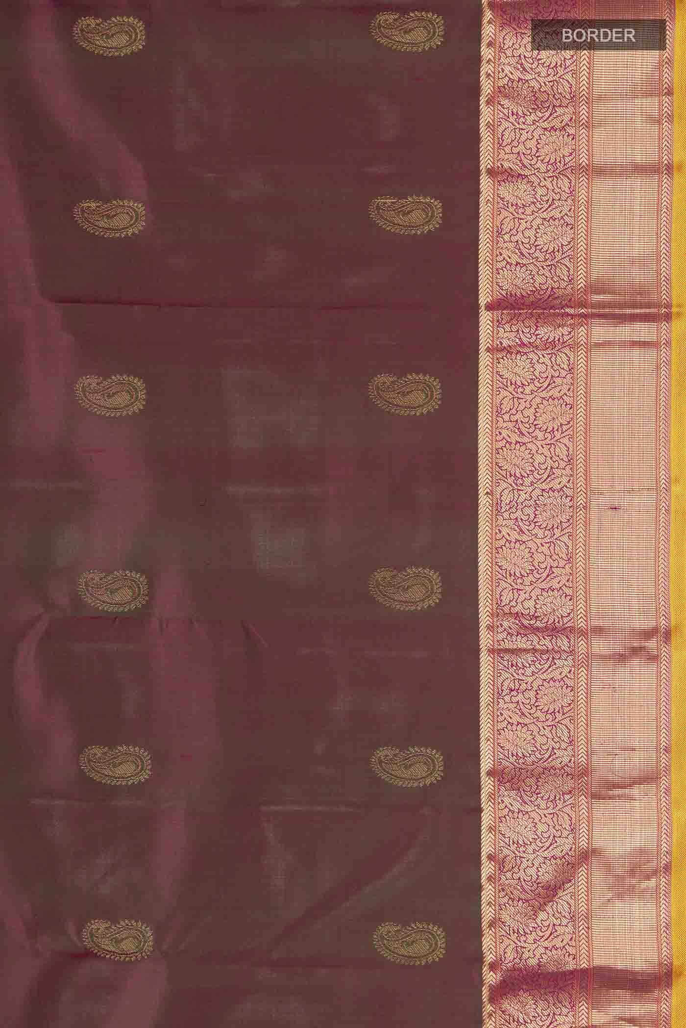Green with Pink Dual Tone Kanchipuram Silk Saree