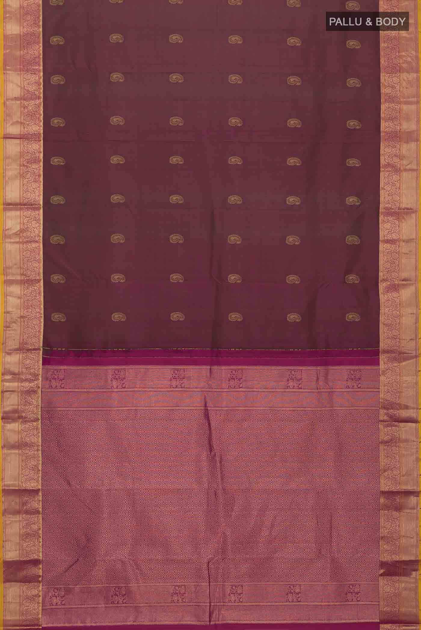 Green with Pink Dual Tone Kanchipuram Silk Saree