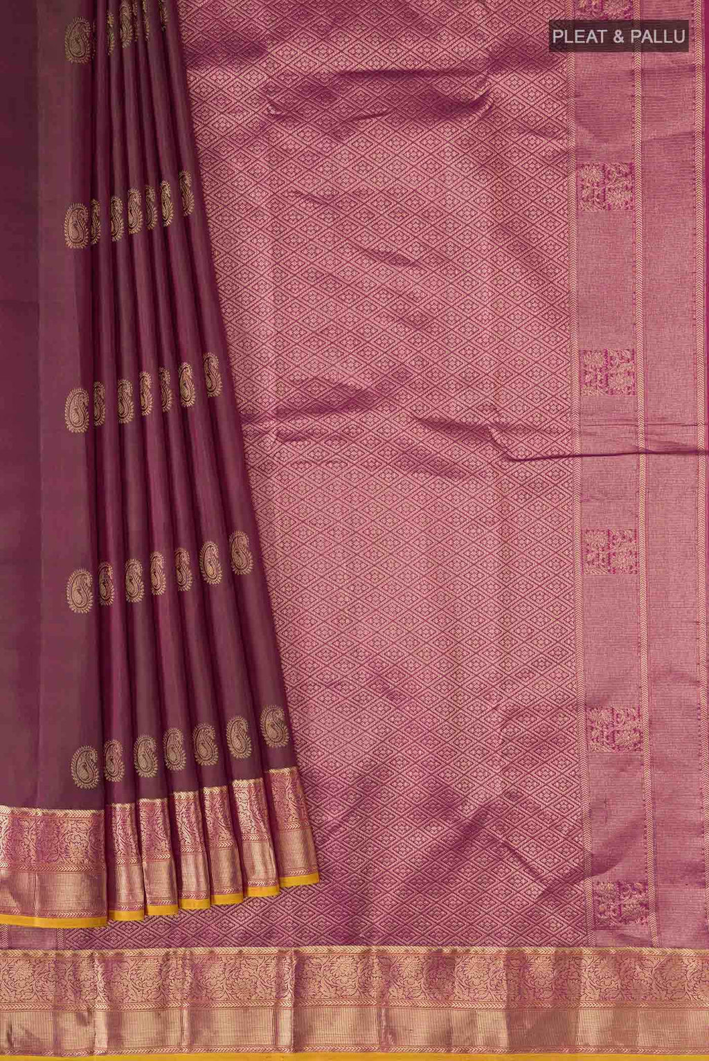 Green with Pink Dual Tone Kanchipuram Silk Saree