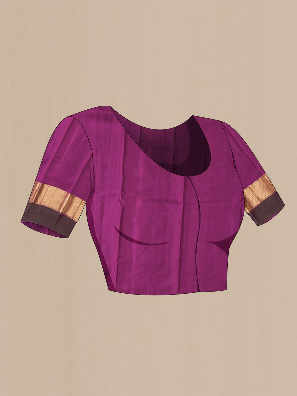 Brown Kanchipuram Silk Saree