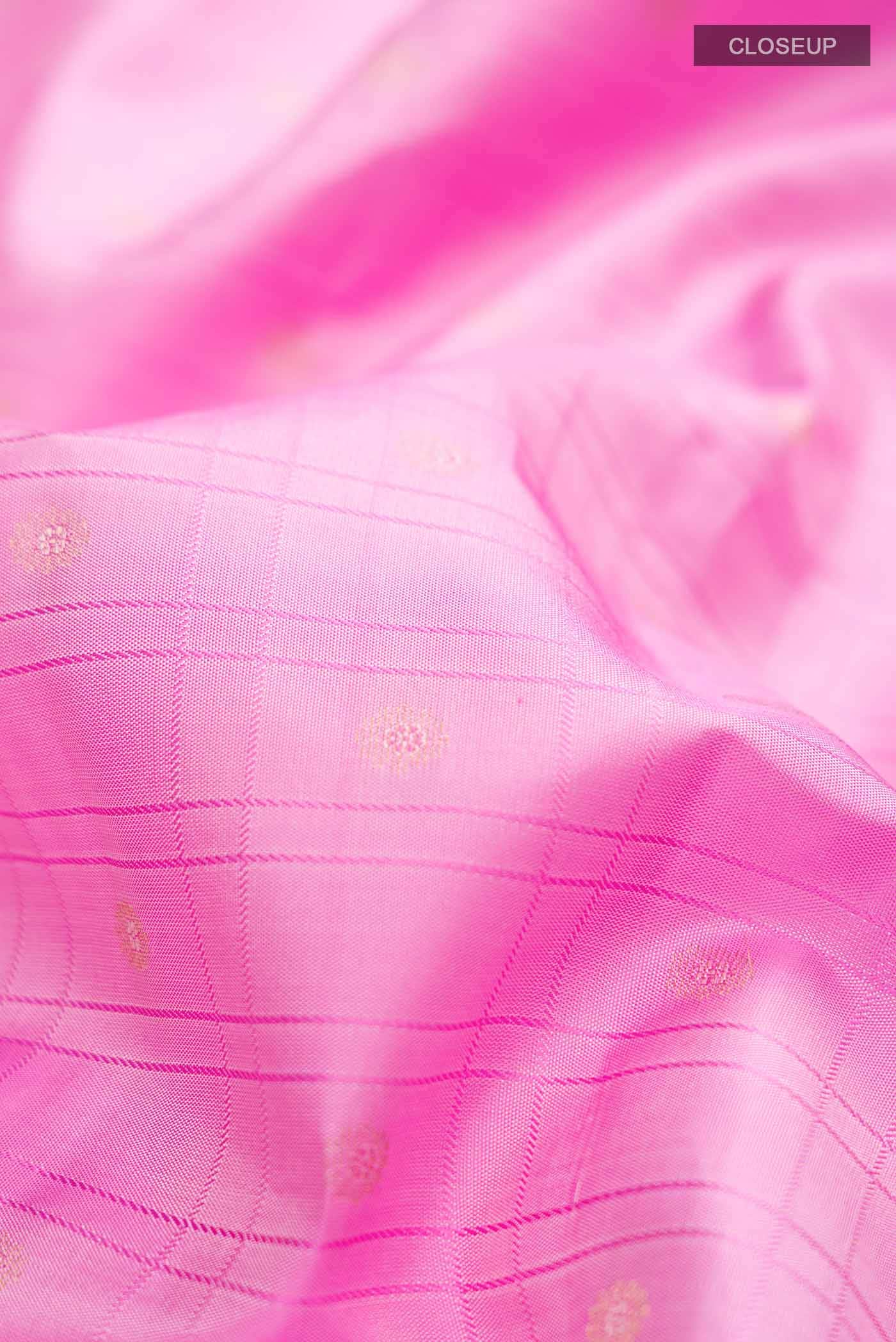 Pink Kanchipuram Silk Saree