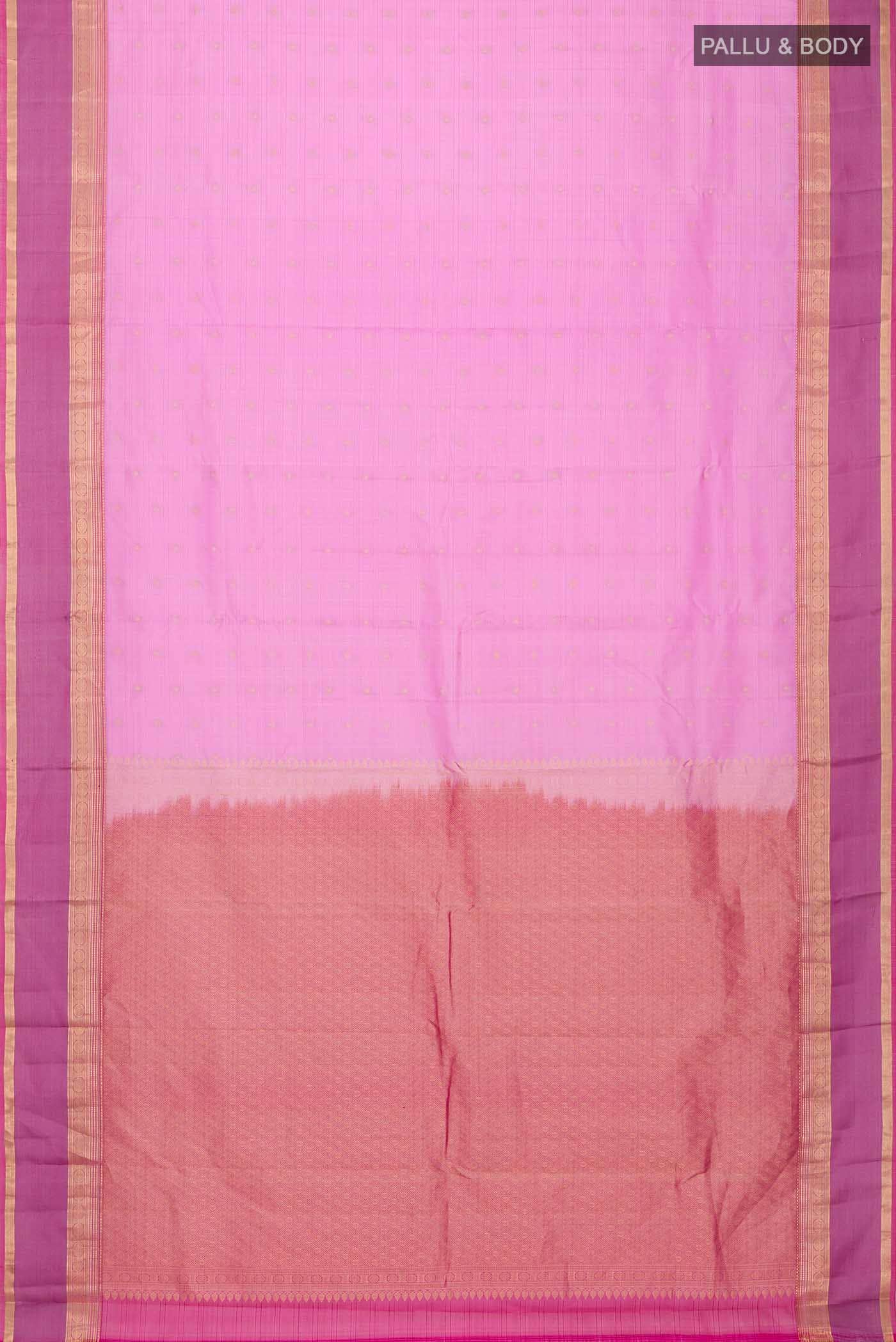 Pink Kanchipuram Silk Saree