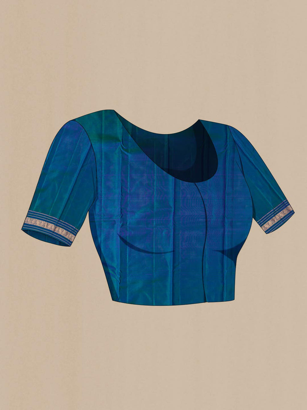 Blue Kanchipuram Silk Saree