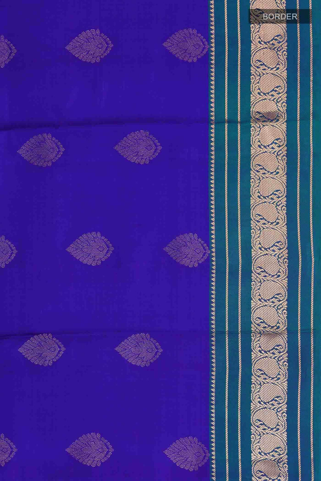 Blue Kanchipuram Silk Saree