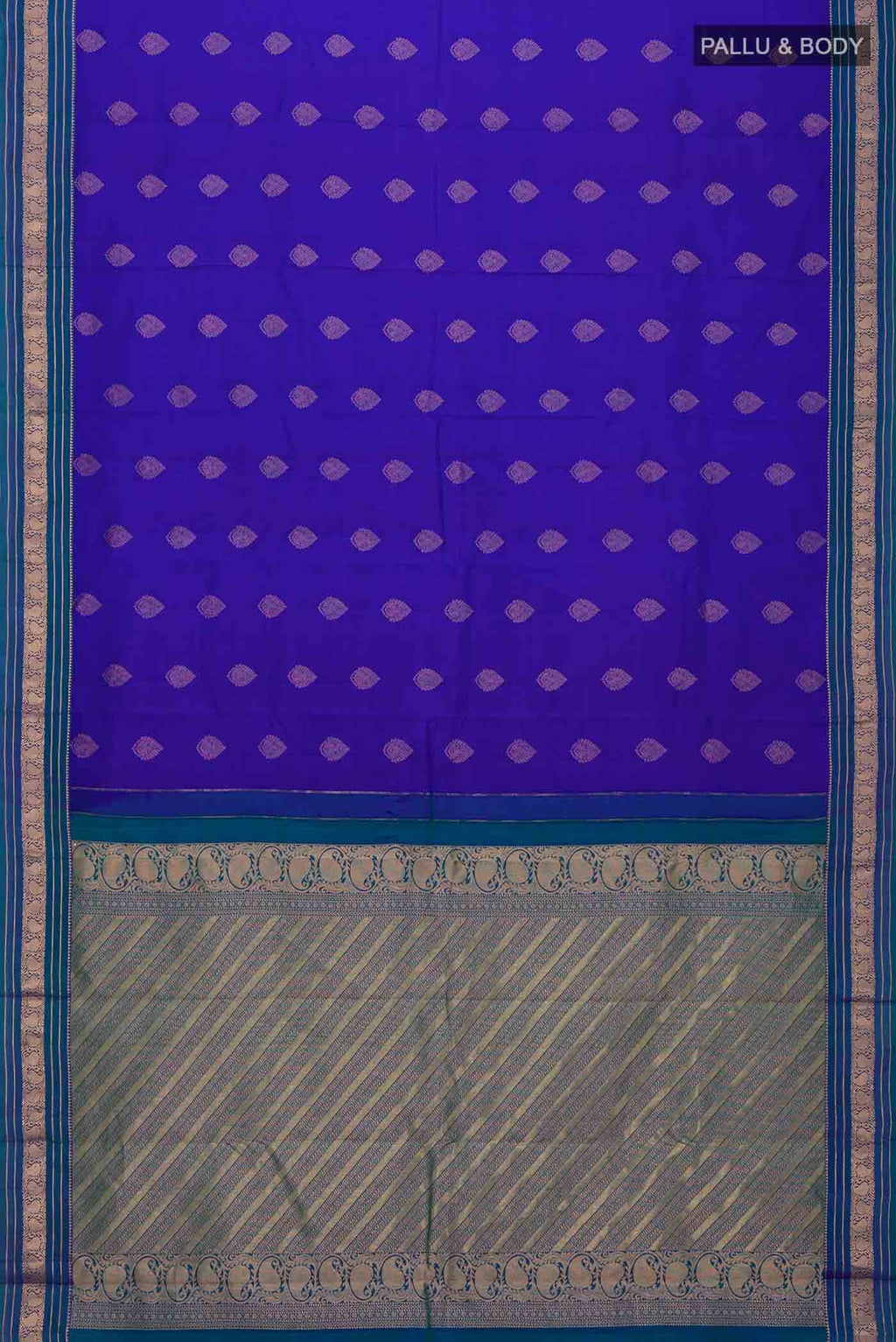 Blue Kanchipuram Silk Saree
