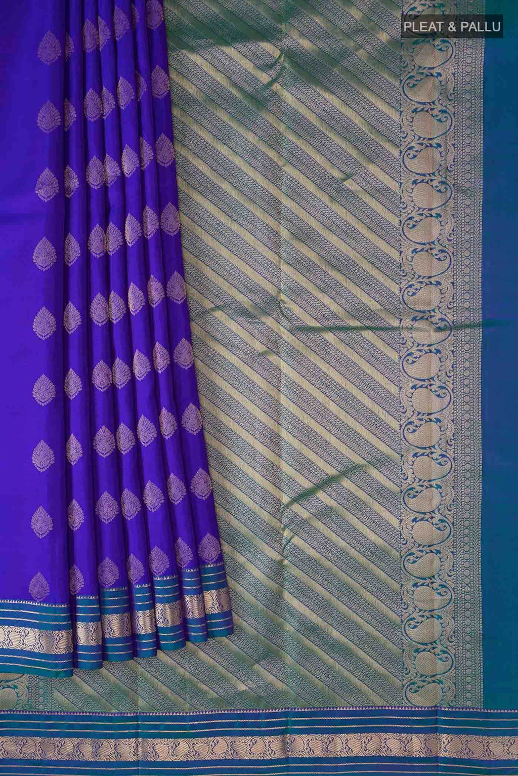 Blue Kanchipuram Silk Saree