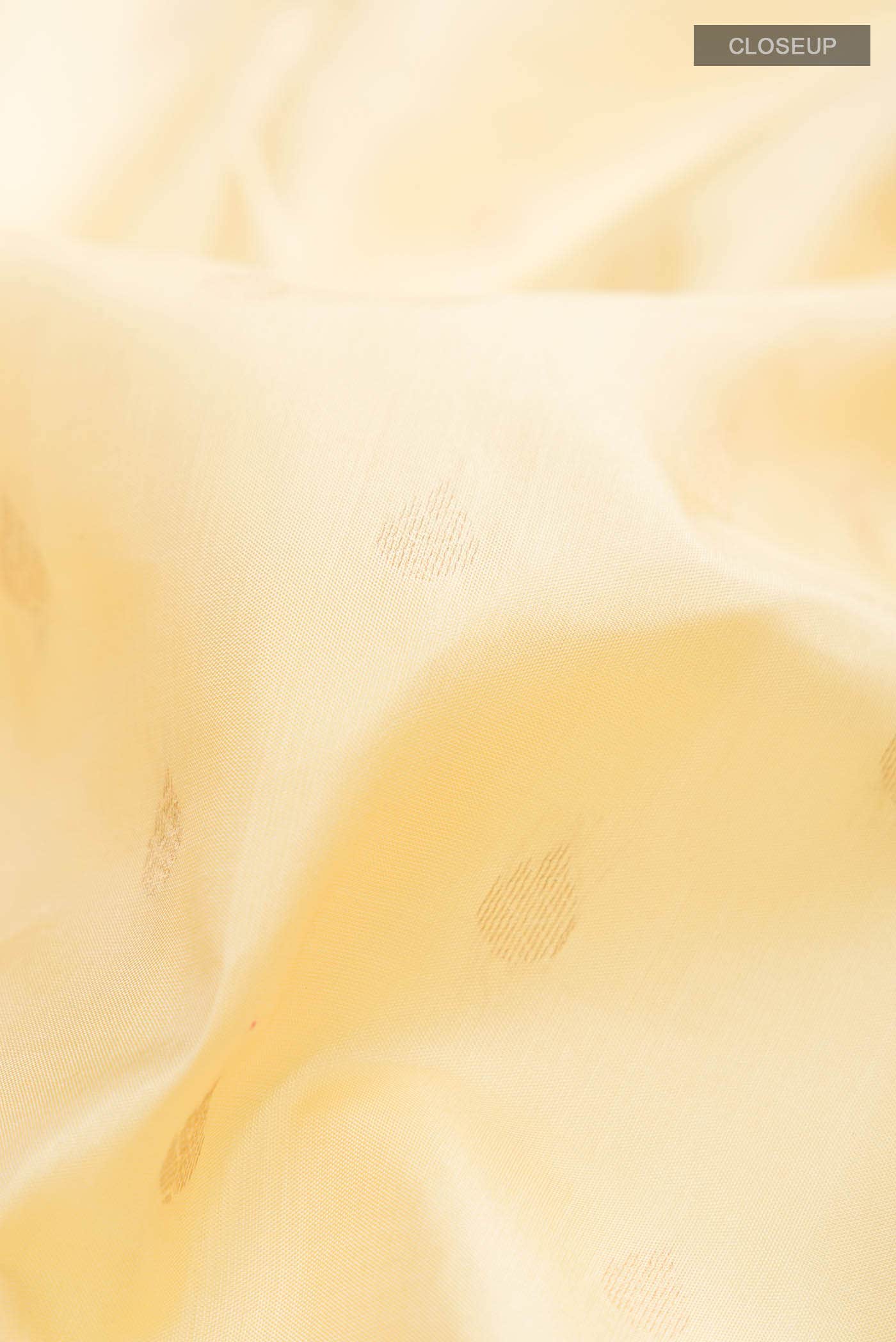 Cream Kanchipuram Silk Saree