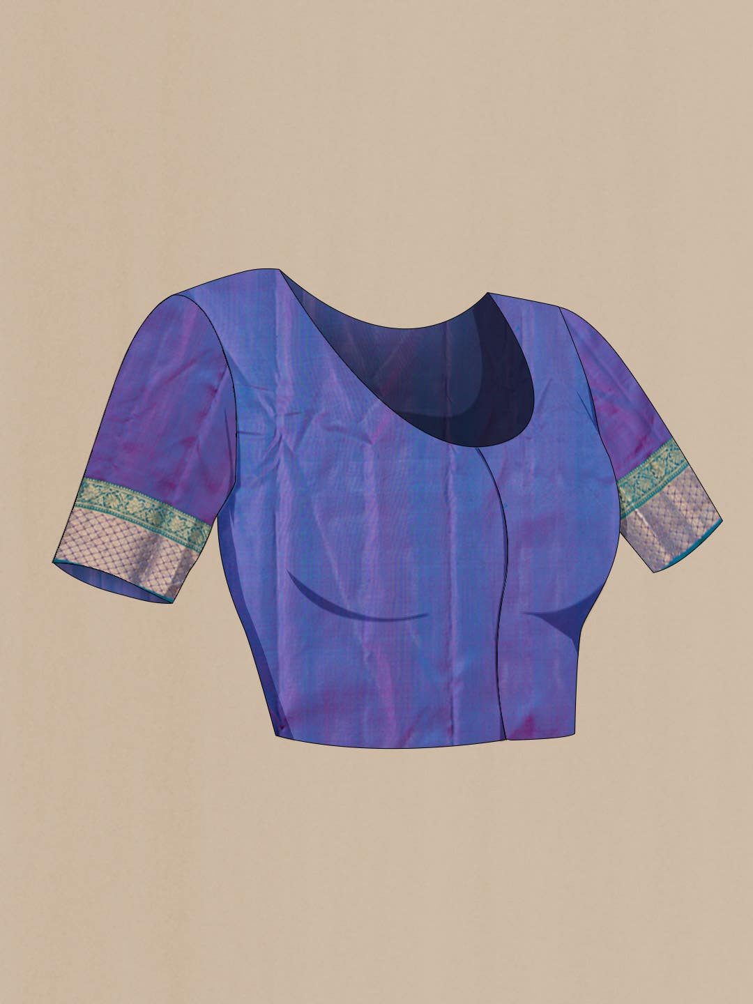 Blue Kanchipuram Silk Saree