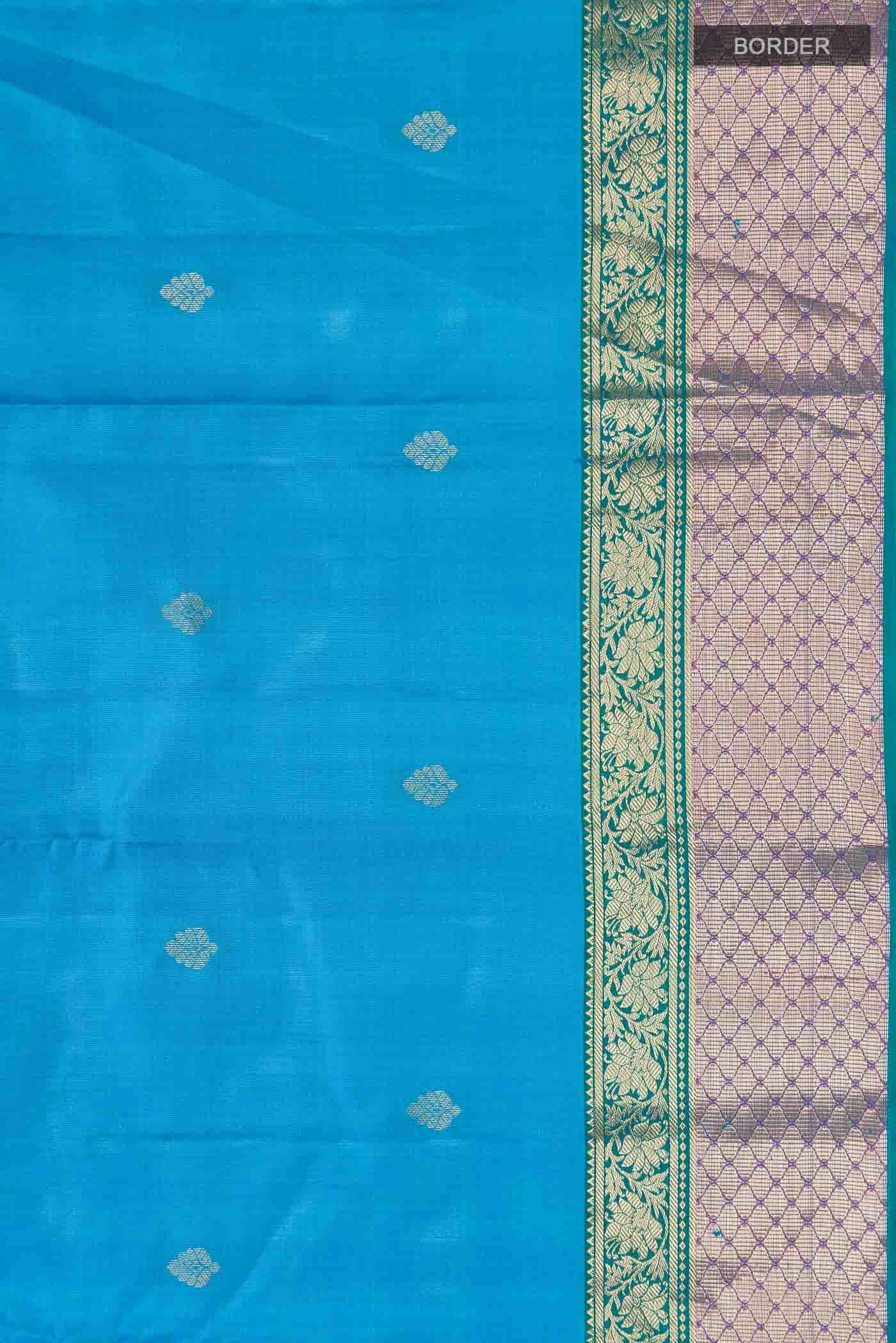 Blue Kanchipuram Silk Saree