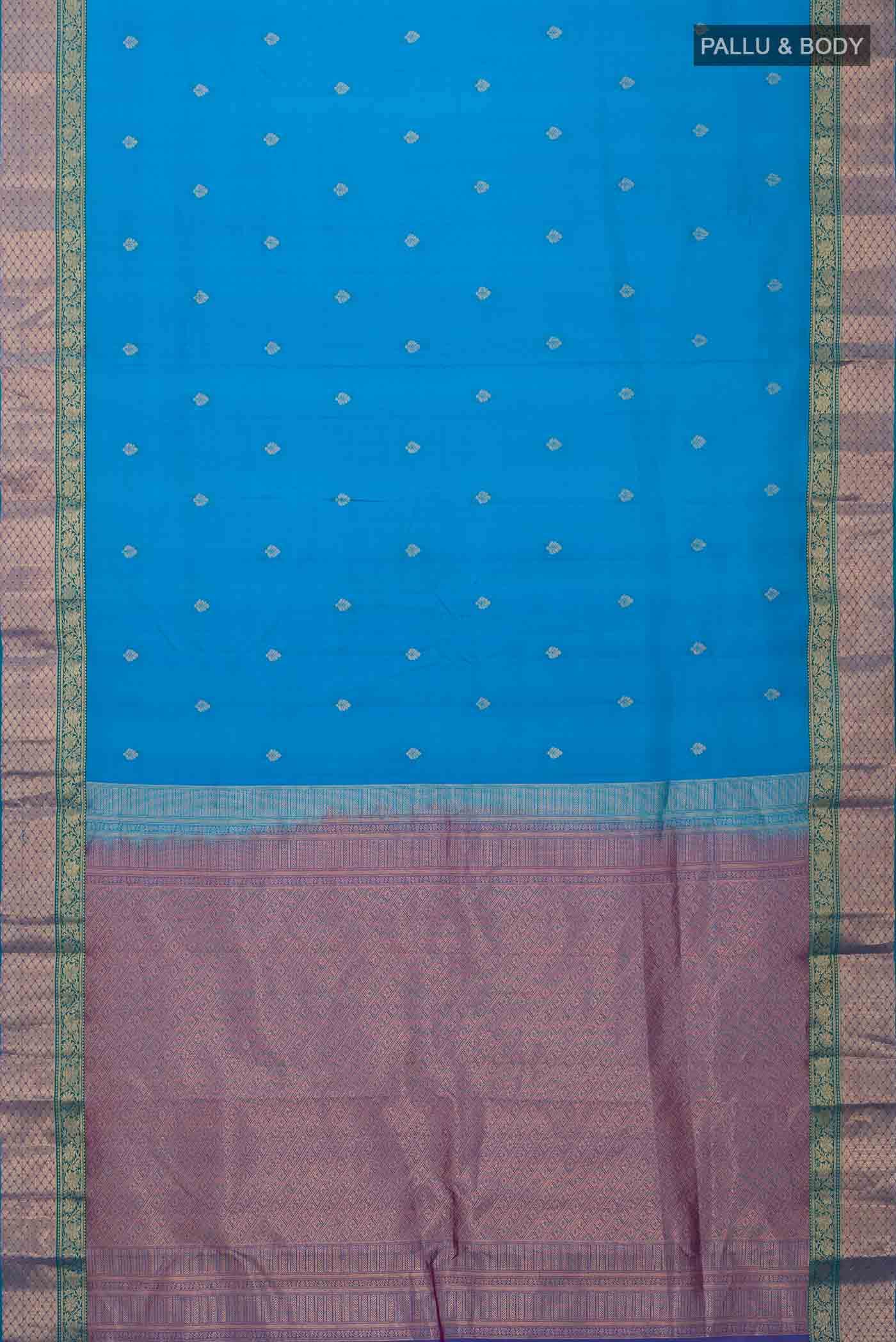 Blue Kanchipuram Silk Saree