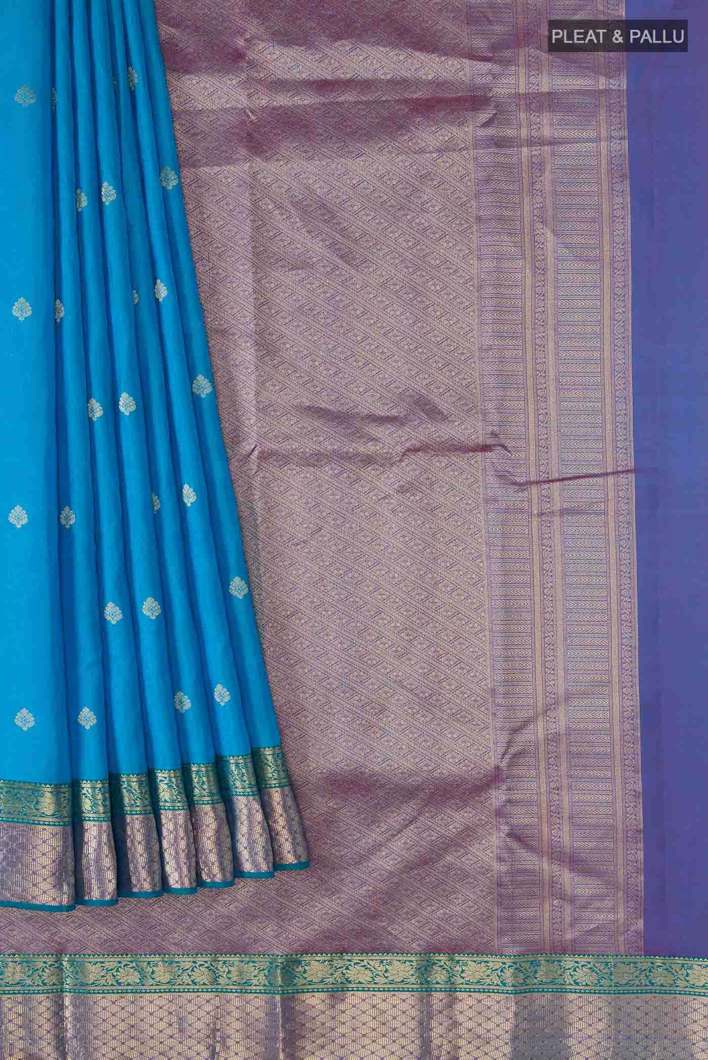 Blue Kanchipuram Silk Saree