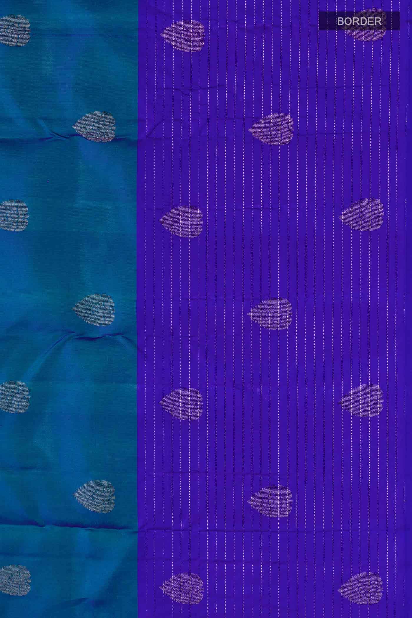 Blue Kanchipuram Silk Saree