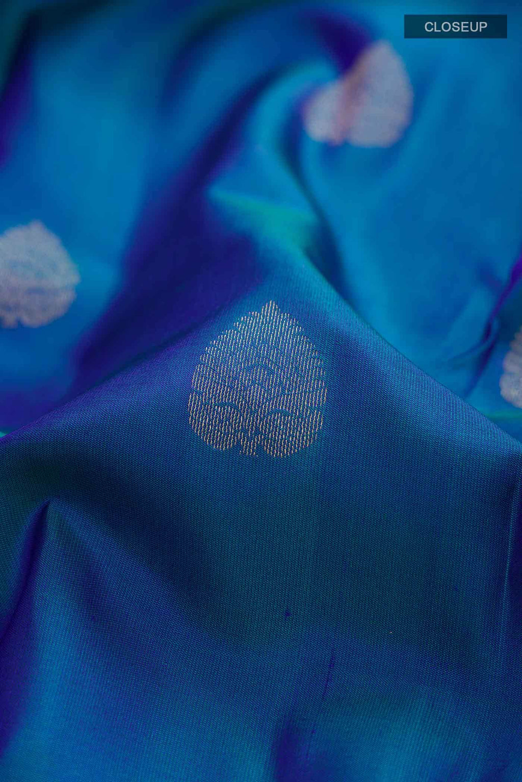 Blue Kanchipuram Silk Saree