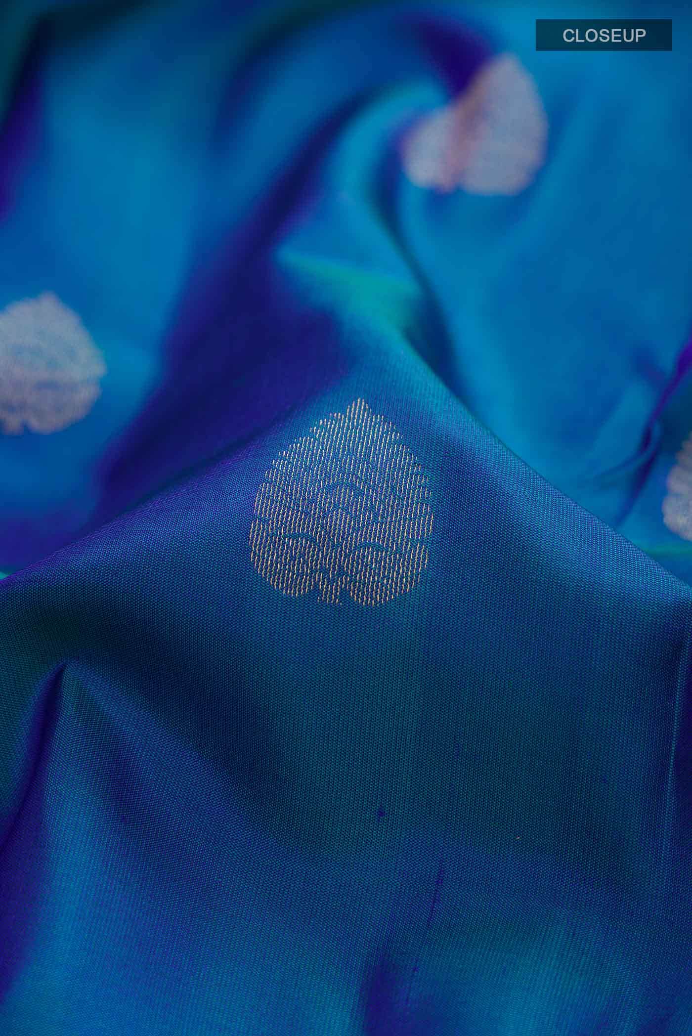 Blue Kanchipuram Silk Saree