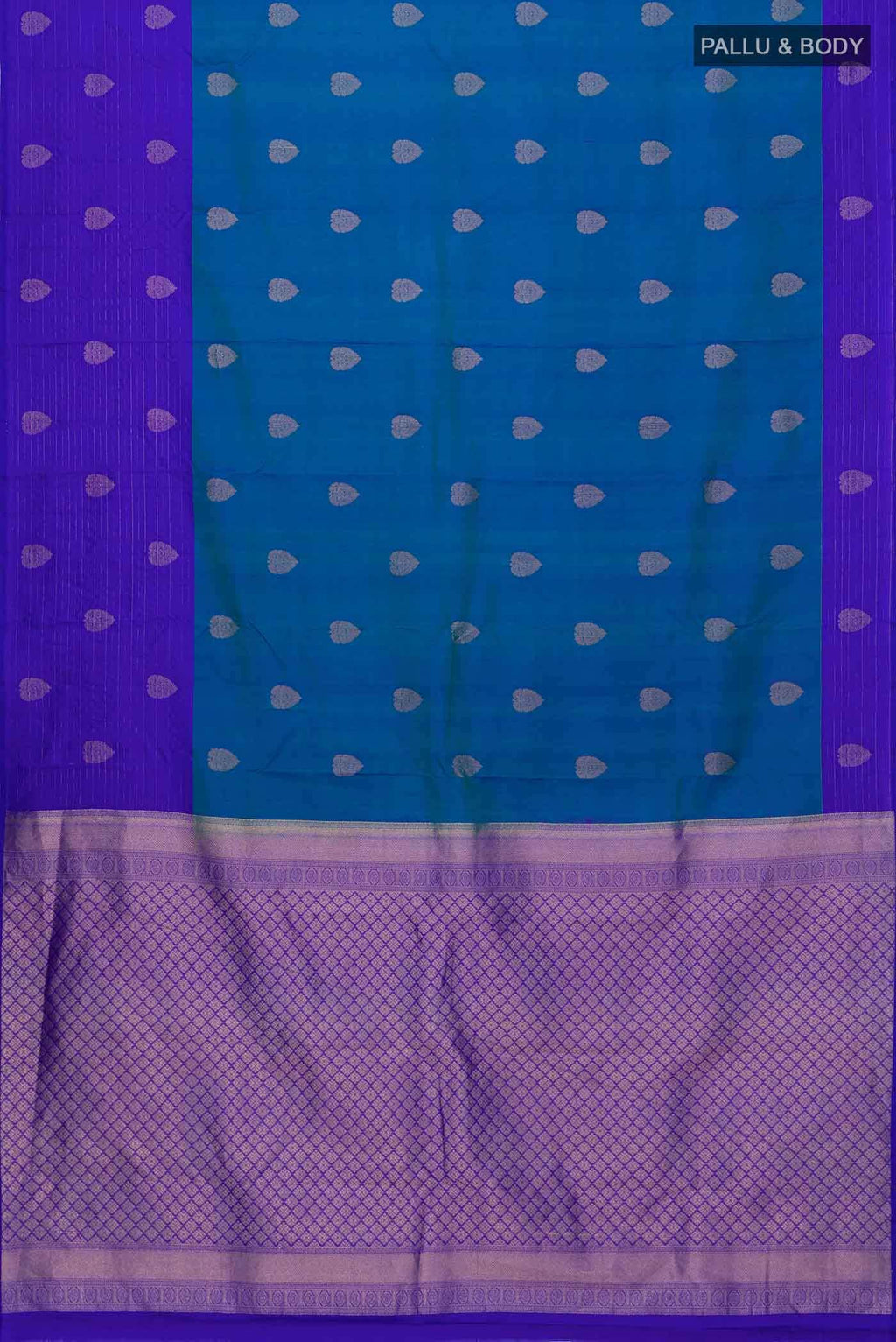 Blue Kanchipuram Silk Saree