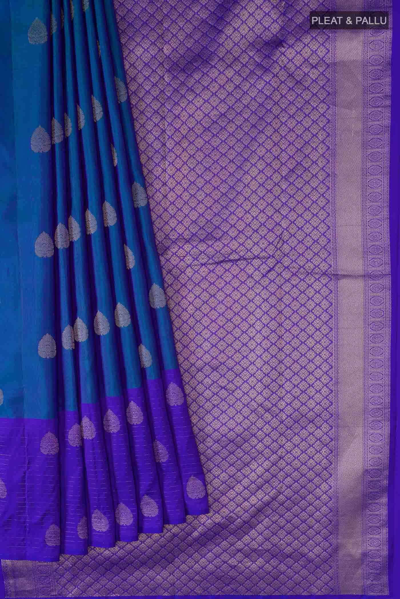 Blue Kanchipuram Silk Saree
