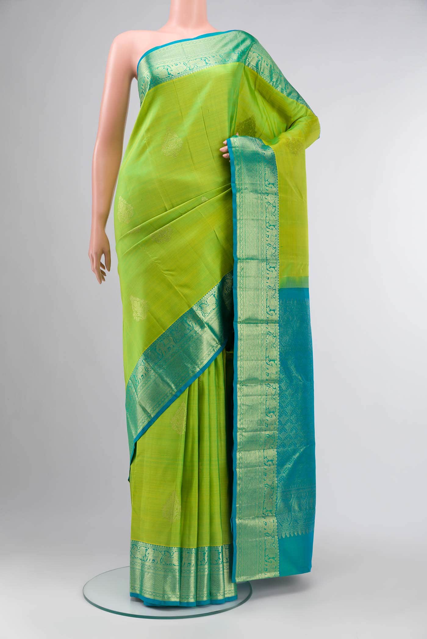 Green Kanchipuram Silk Saree