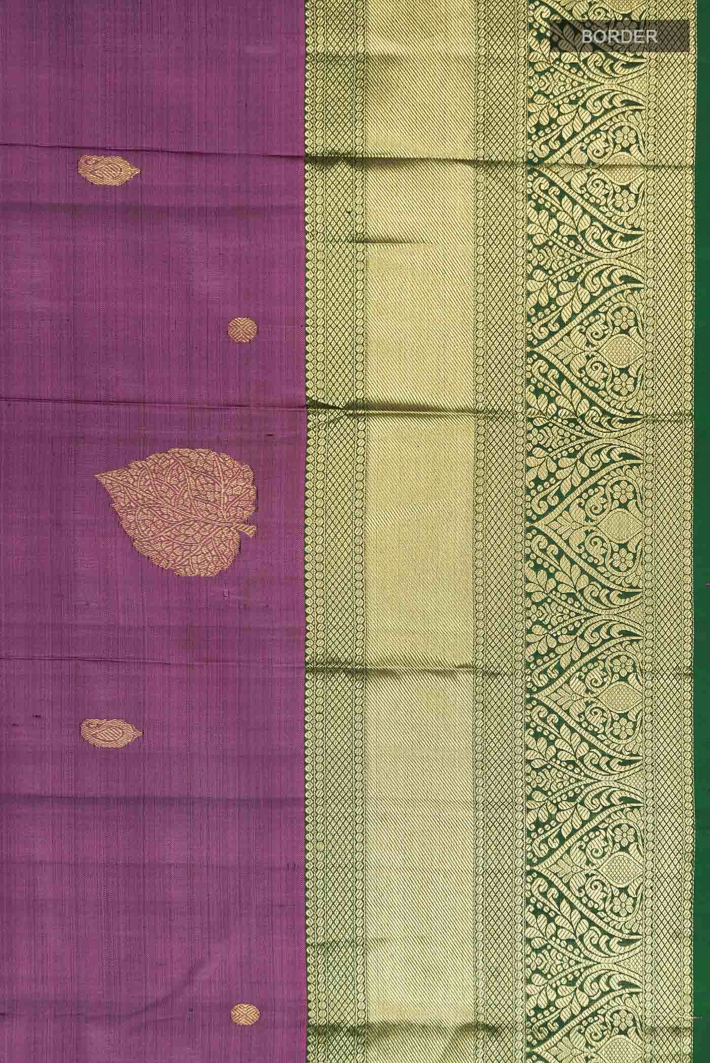 Mauve Kanchipuram Silk Saree