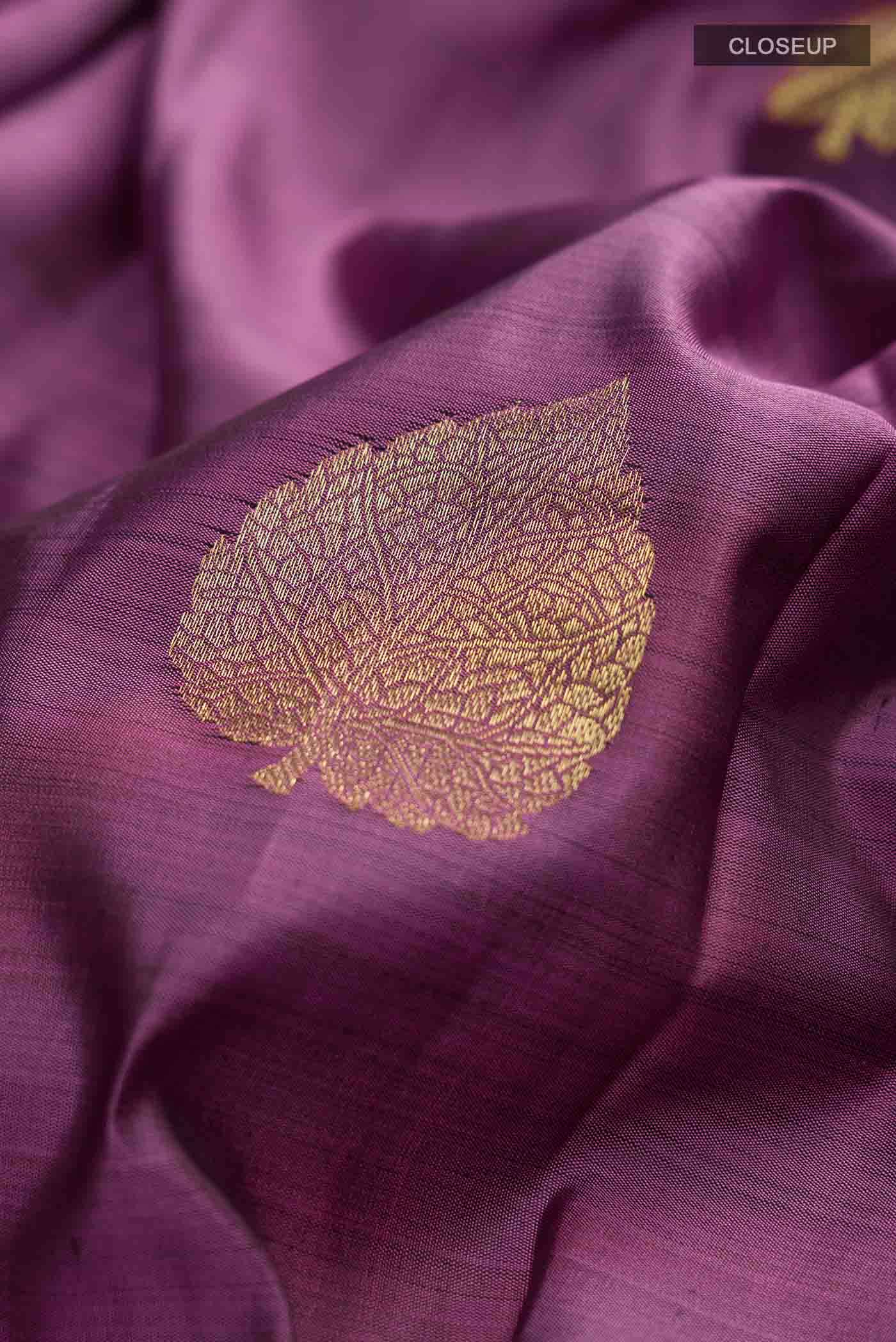 Mauve Kanchipuram Silk Saree