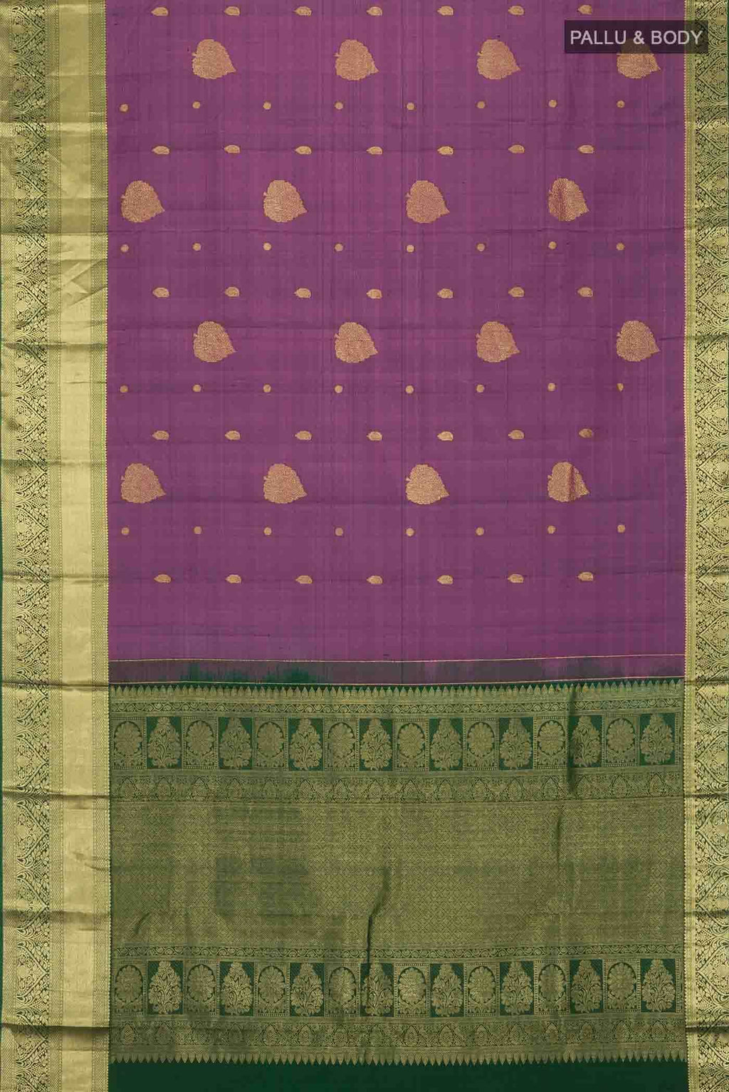 Mauve Kanchipuram Silk Saree