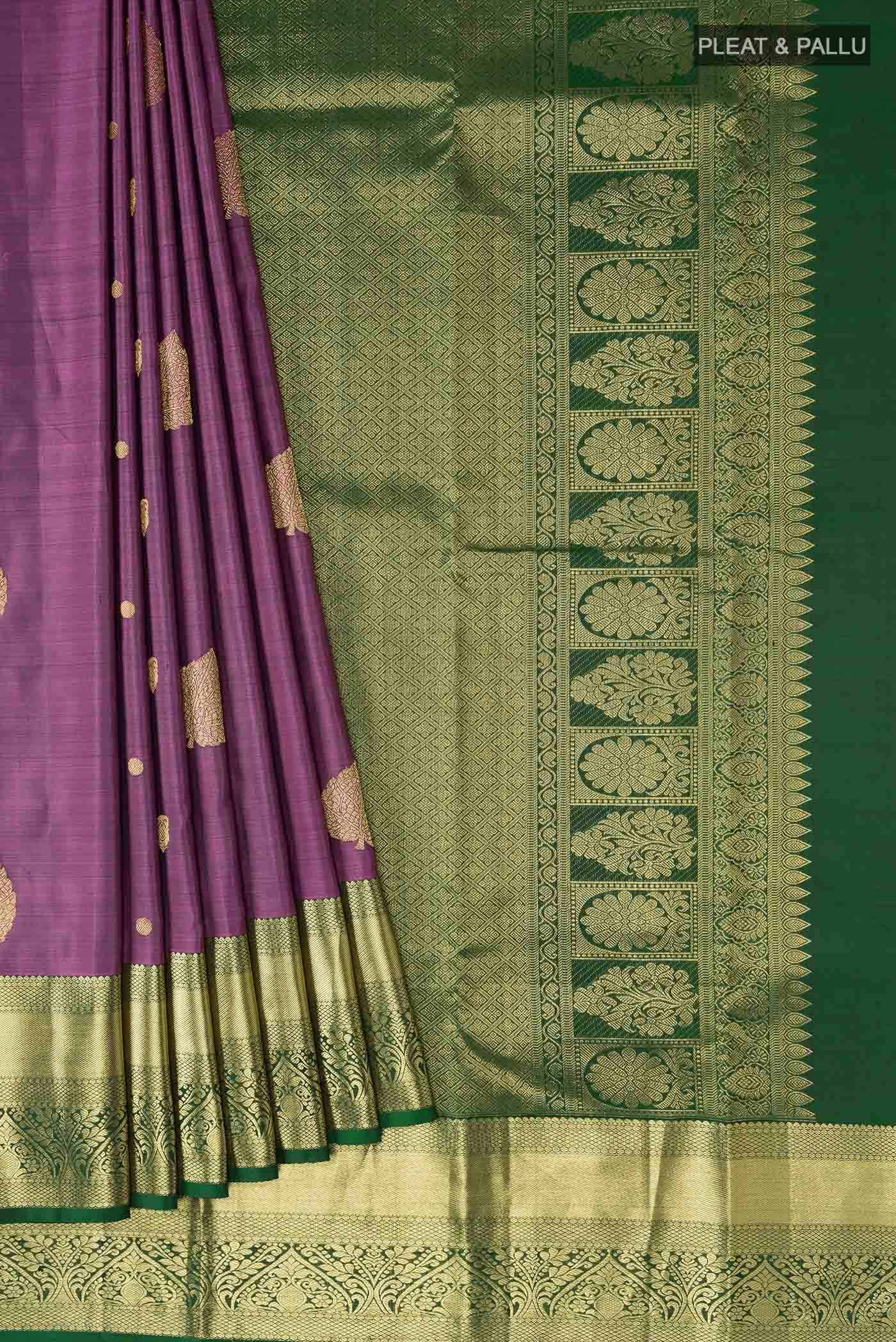 Mauve Kanchipuram Silk Saree