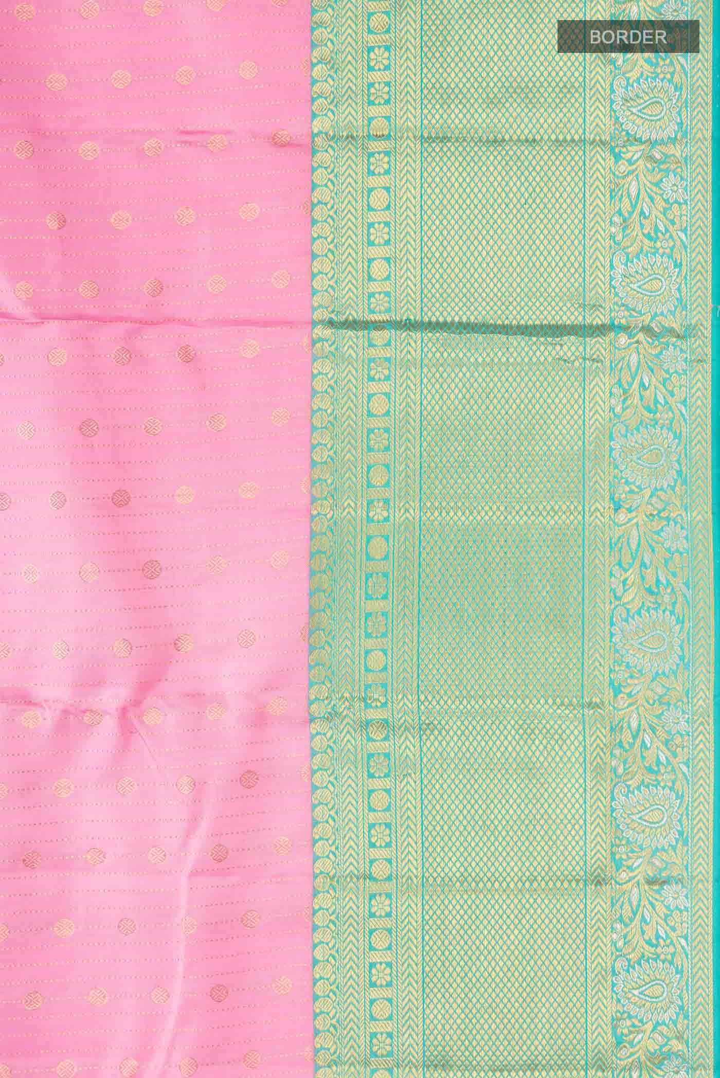 Pink Kanchipuram Silk Saree