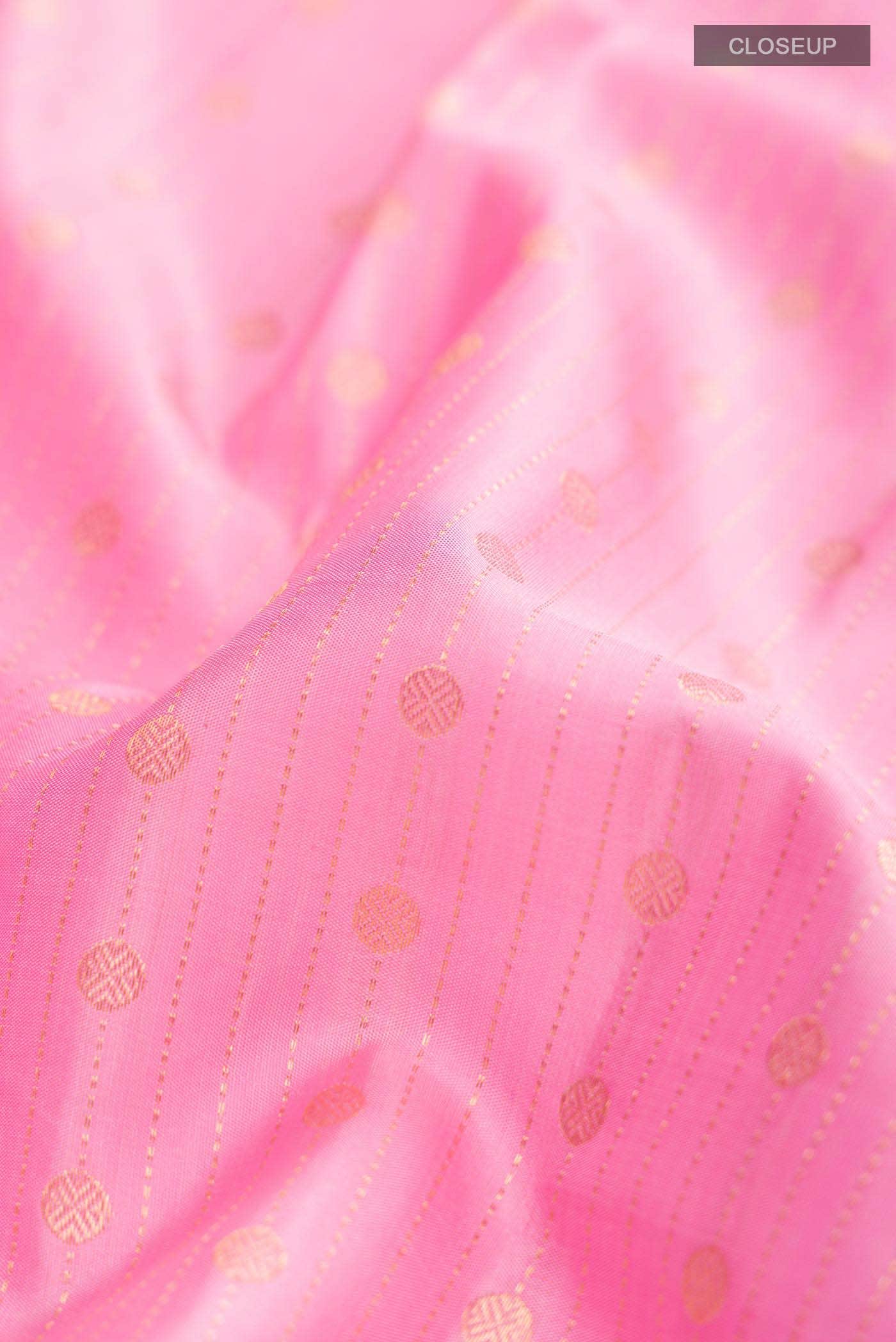 Pink Kanchipuram Silk Saree