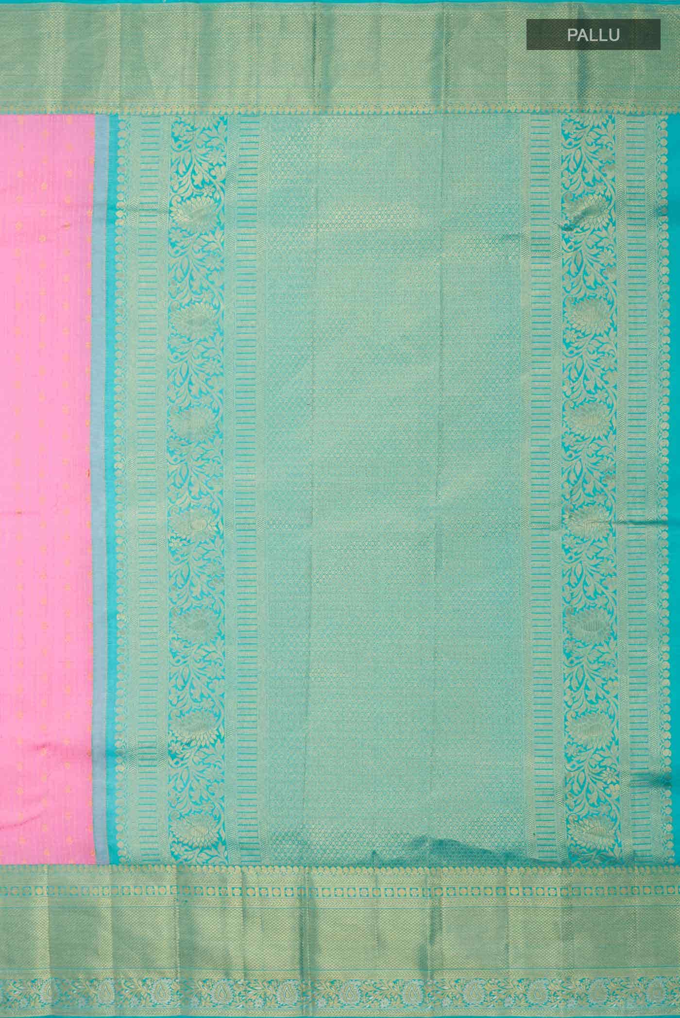 Pink Kanchipuram Silk Saree