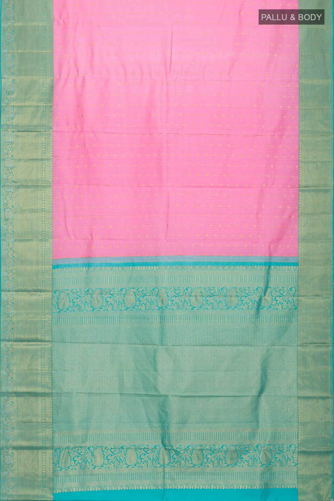 Pink Kanchipuram Silk Saree