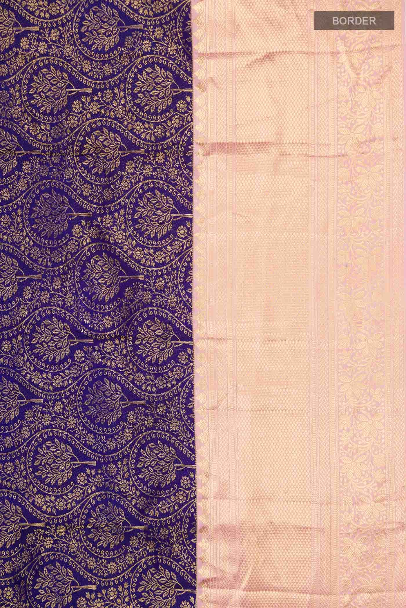 Blue Kanchipuram Saree
