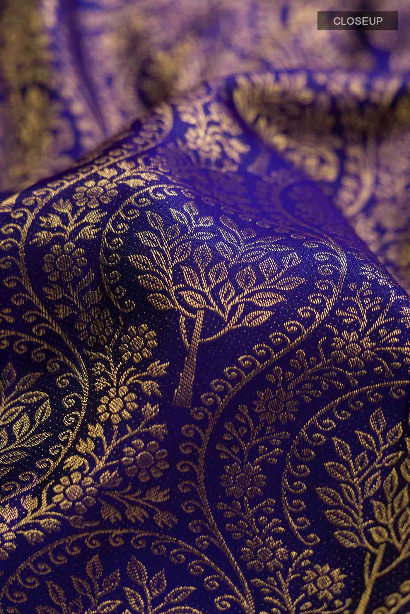 Blue Kanchipuram Saree