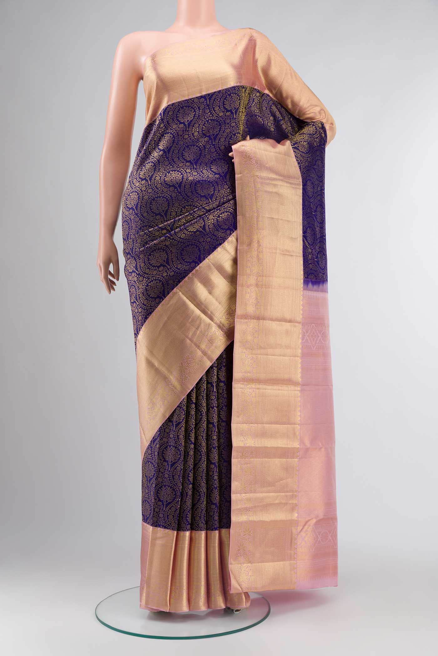 Blue Kanchipuram Saree