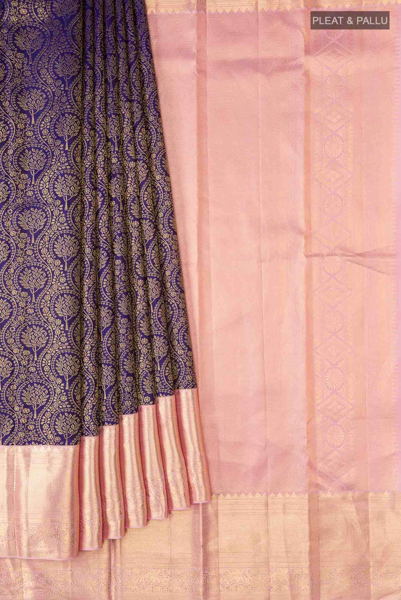 Blue Kanchipuram Saree