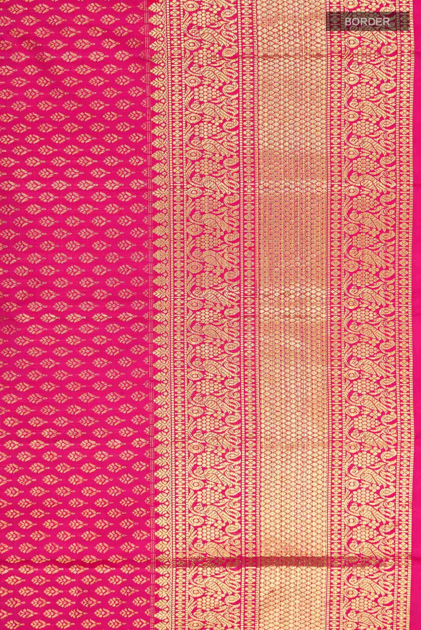 Pink Kanchipuram Silk Saree