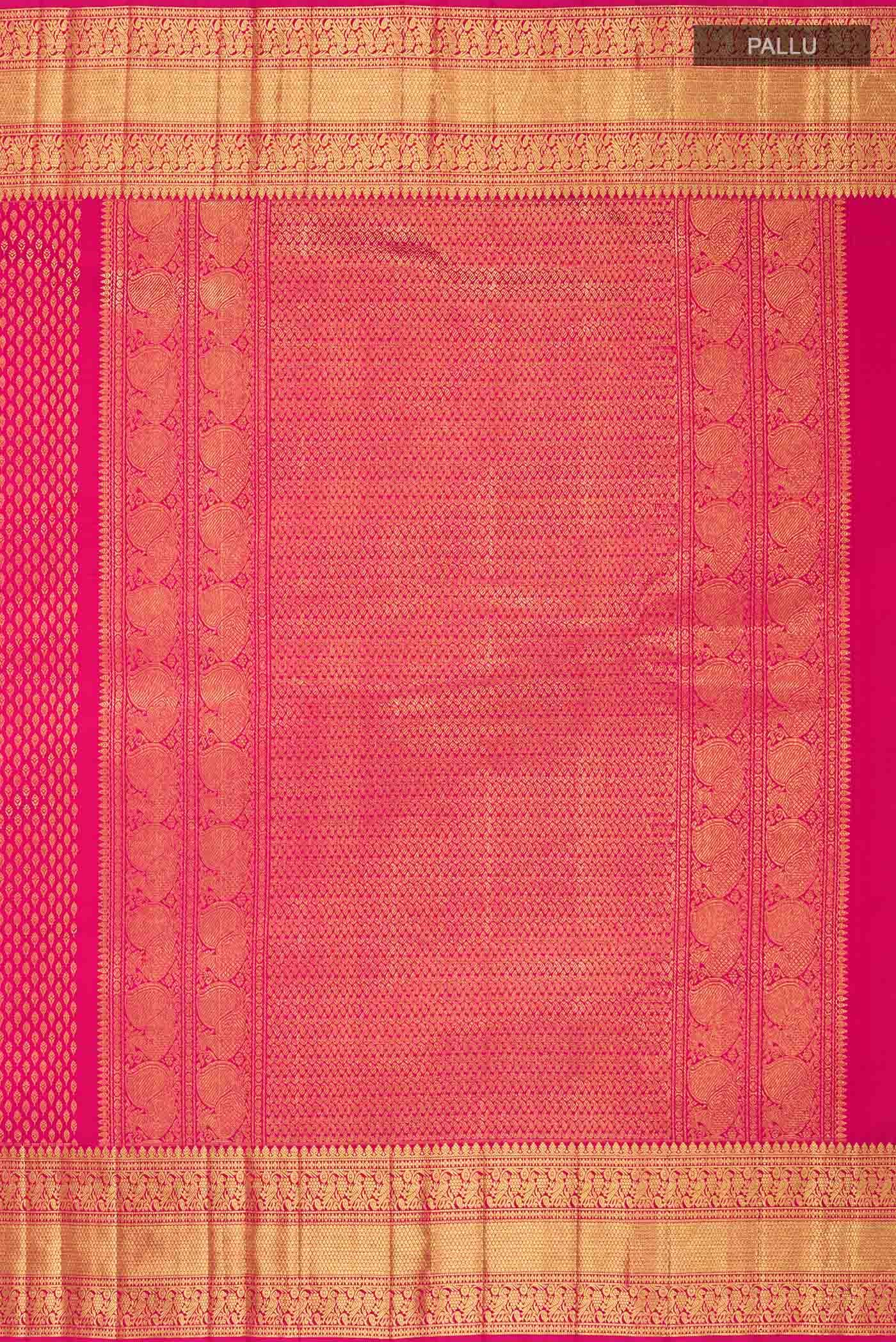 Pink Kanchipuram Silk Saree