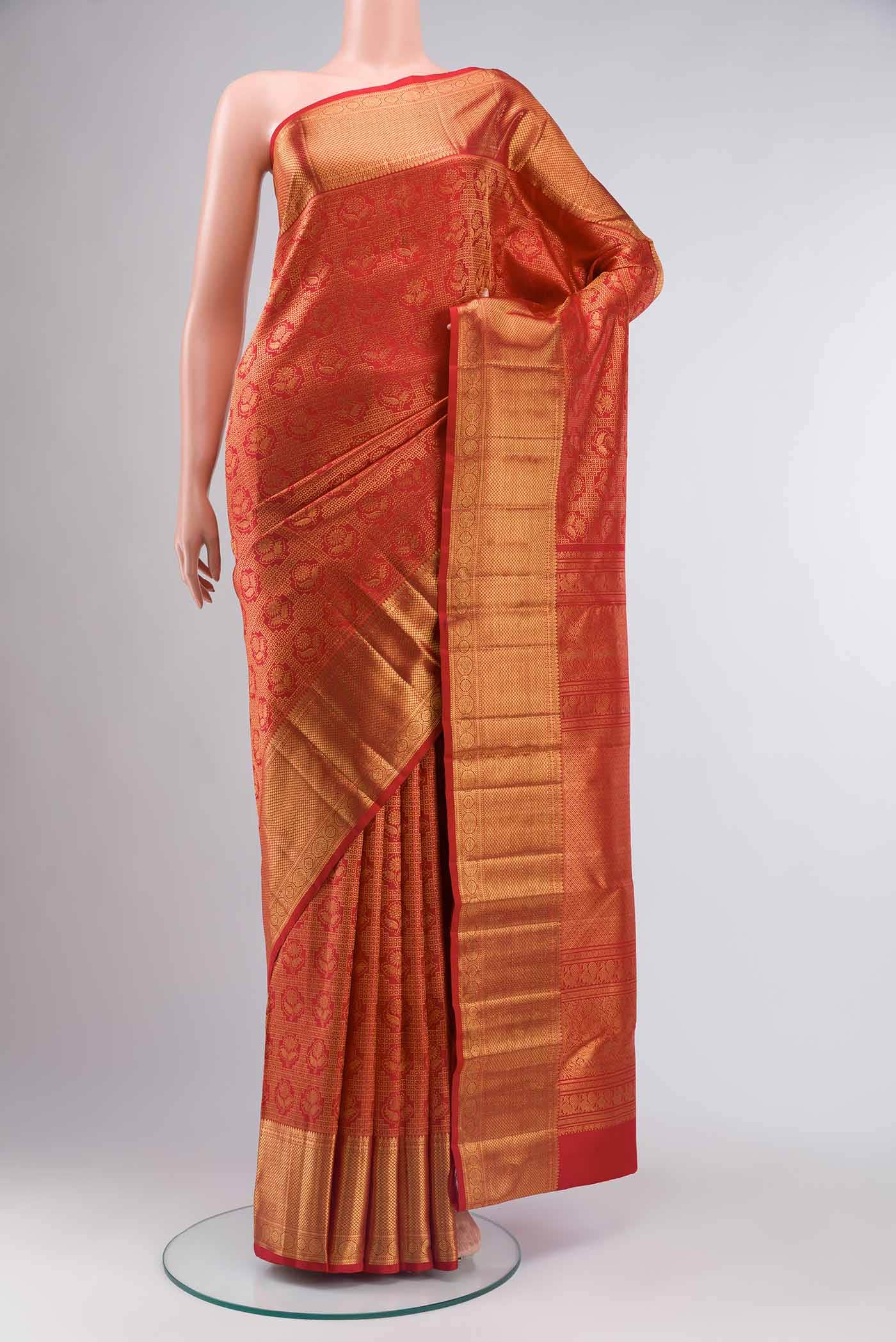 Red Kanchipuram Silk Saree