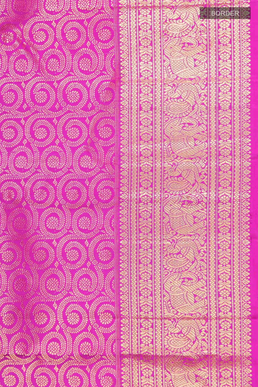 Magenta Kanchipuram Silk Saree