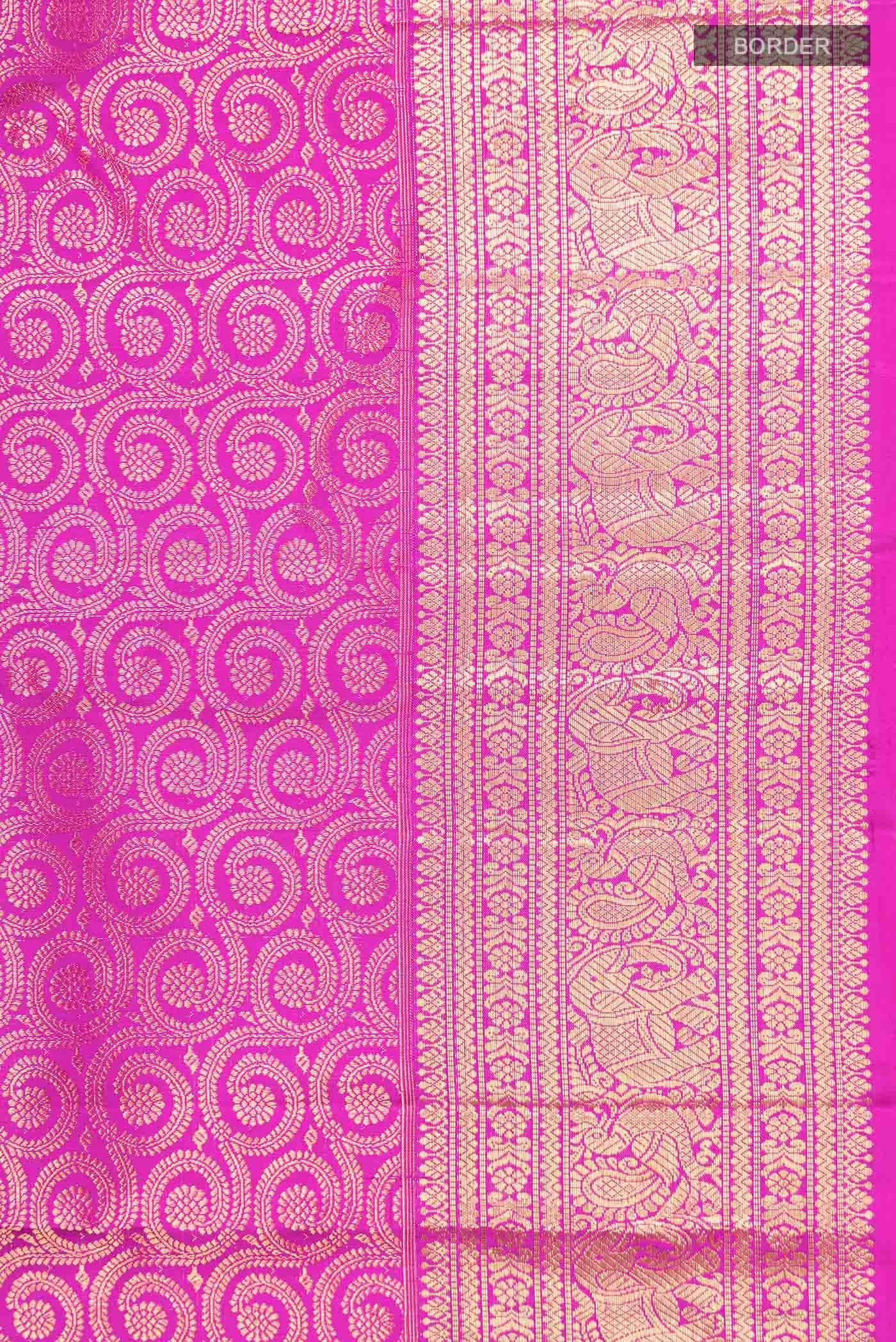 Magenta Kanchipuram Silk Saree