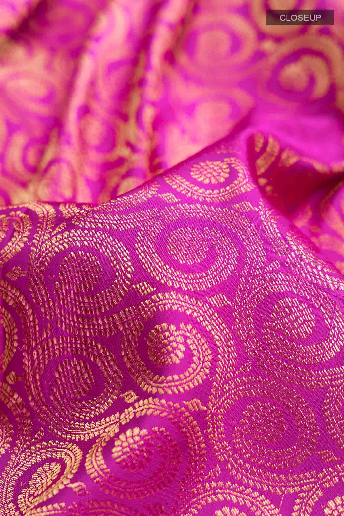 Magenta Kanchipuram Silk Saree