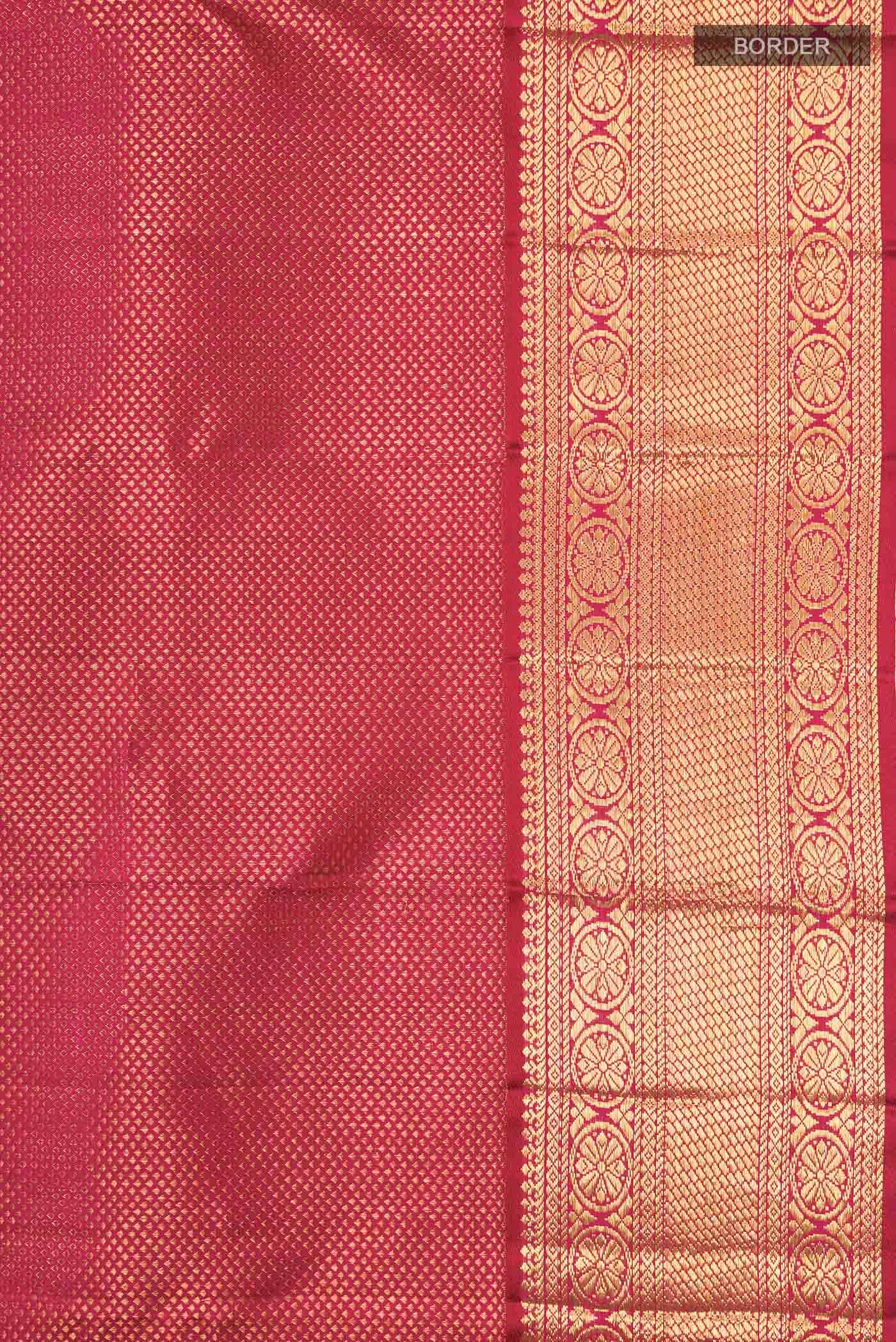 Magenta Kanchipuram Silk Saree