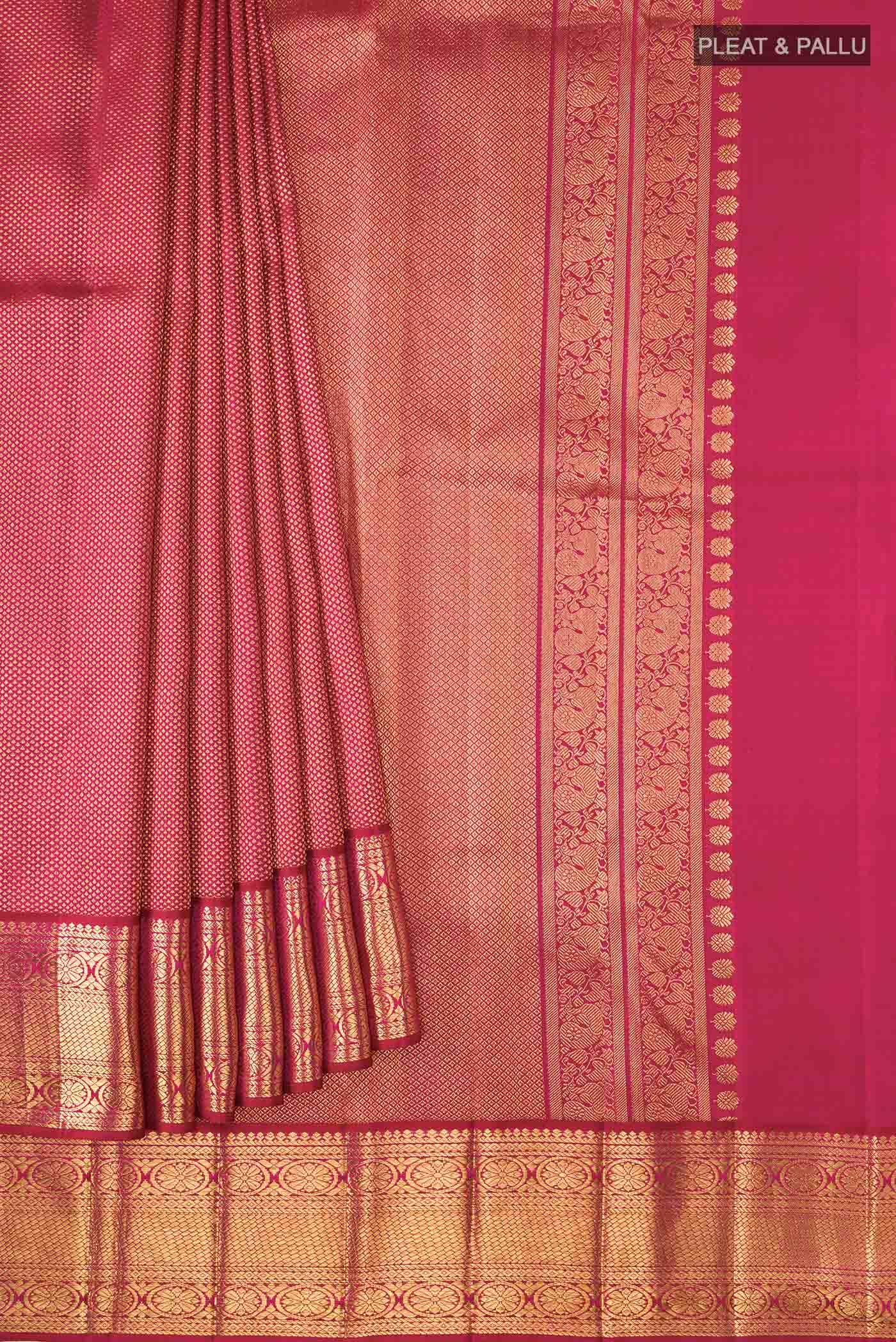 Magenta Kanchipuram Silk Saree